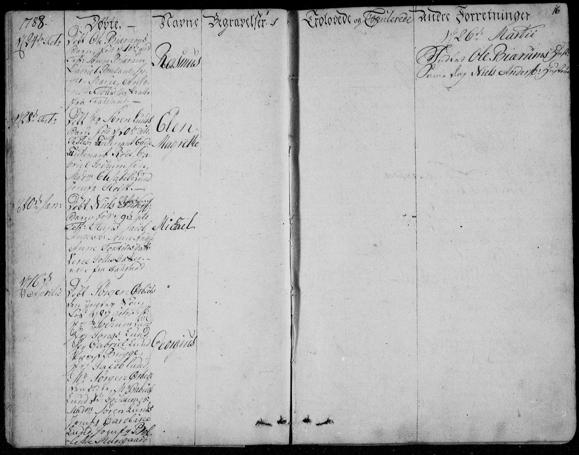 Farsund sokneprestkontor, SAK/1111-0009/F/Fa/L0001: Ministerialbok nr. A 1, 1784-1815, s. 16