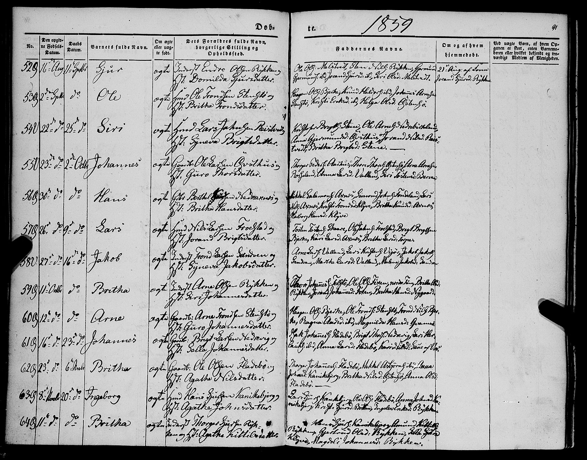 Kvam sokneprestembete, AV/SAB-A-76201/H/Haa: Ministerialbok nr. A 8, 1844-1863, s. 91