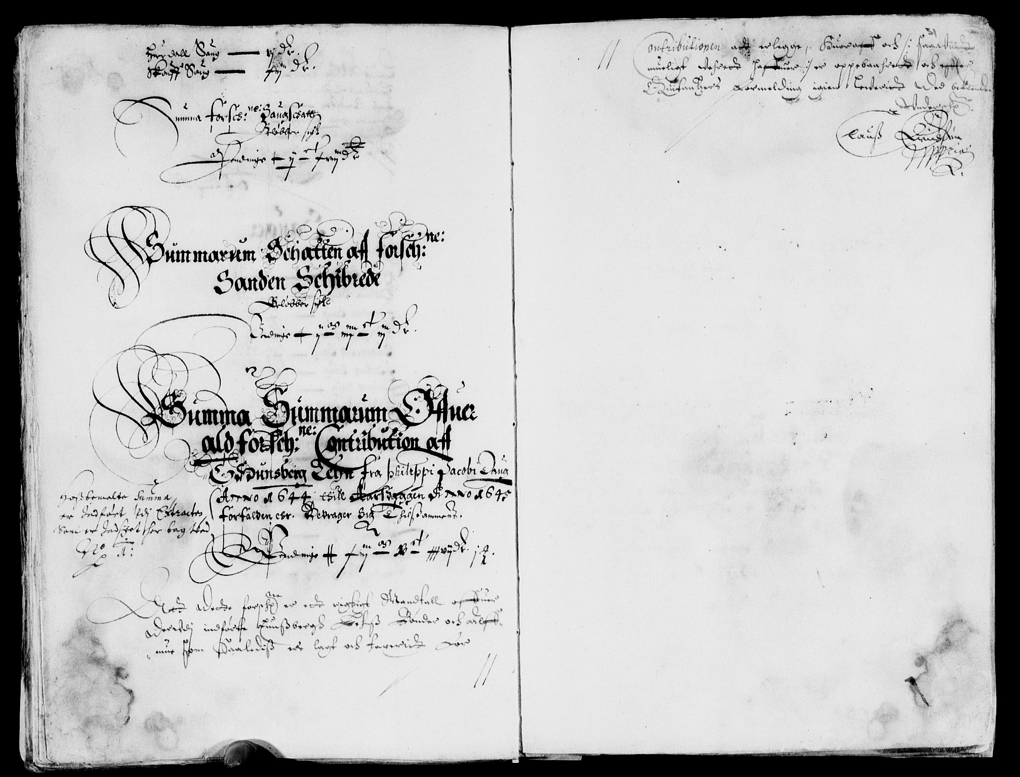 Rentekammeret inntil 1814, Reviderte regnskaper, Lensregnskaper, AV/RA-EA-5023/R/Rb/Rbo/L0026: Tønsberg len, 1644-1646