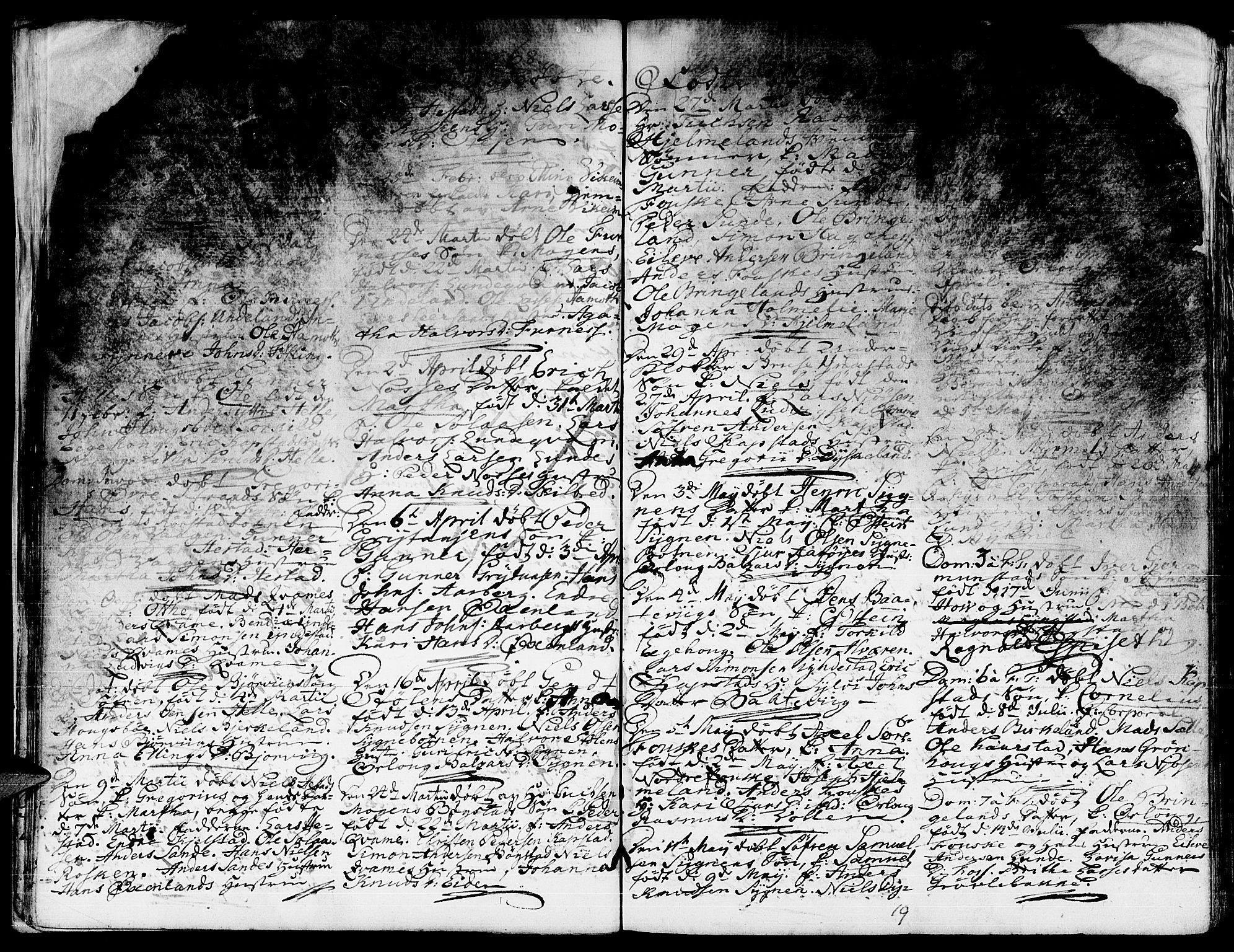 Gaular sokneprestembete, SAB/A-80001/H/Haa: Ministerialbok nr. A 1, 1755-1785, s. 19