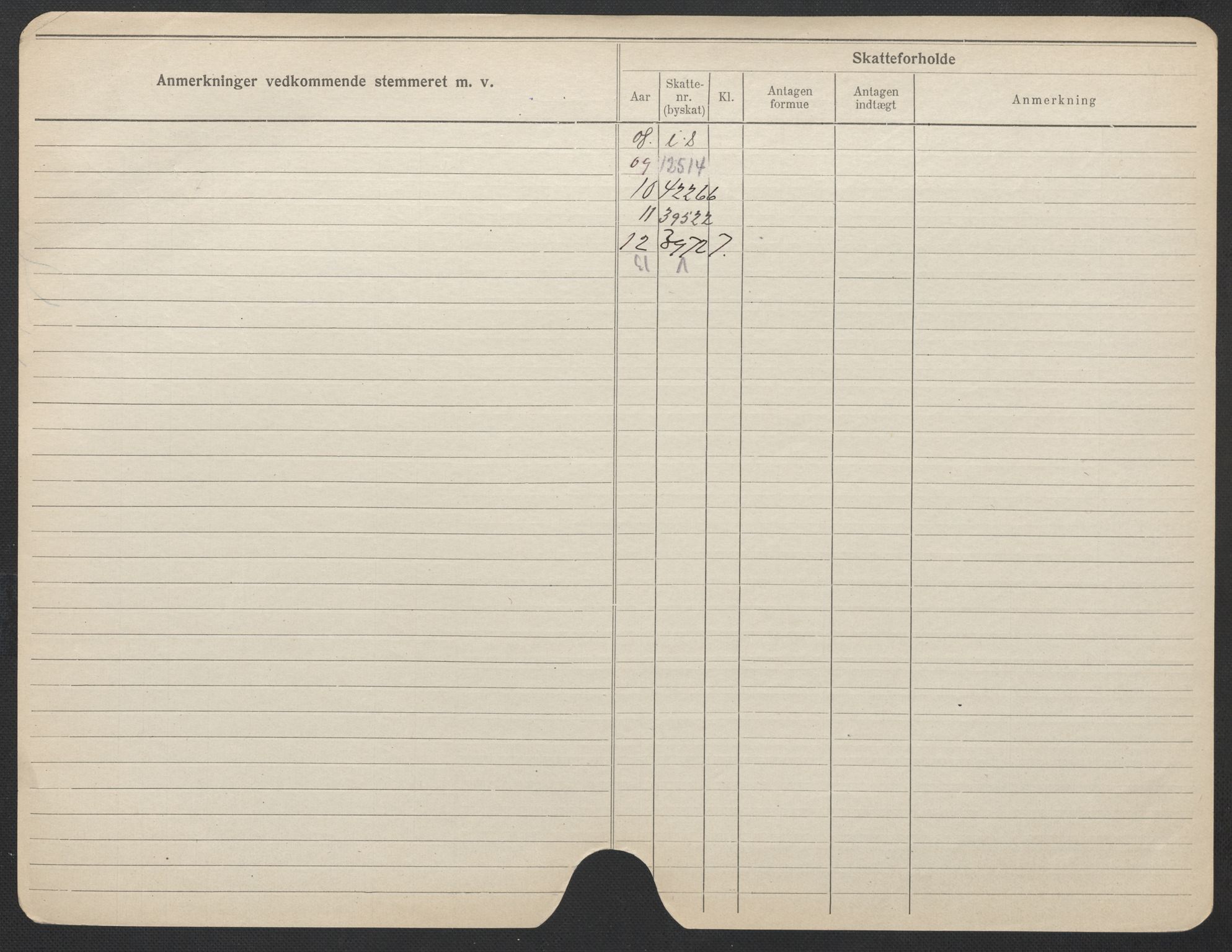 Oslo folkeregister, Registerkort, SAO/A-11715/F/Fa/Fac/L0024: Kvinner, 1906-1914, s. 452b