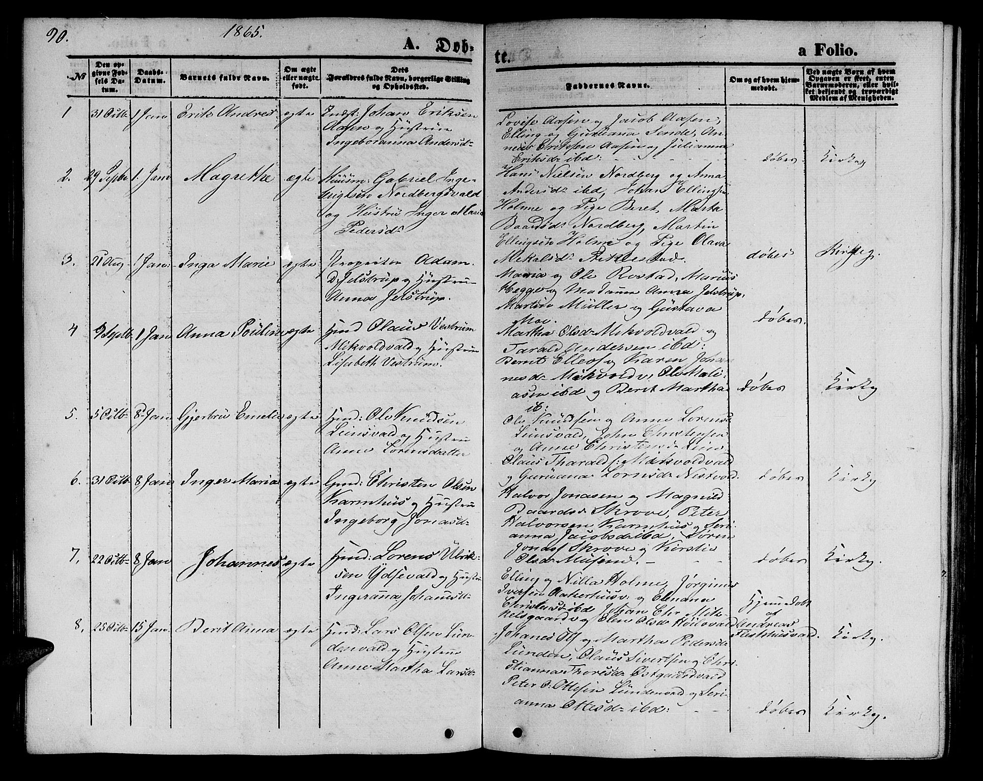 Ministerialprotokoller, klokkerbøker og fødselsregistre - Nord-Trøndelag, AV/SAT-A-1458/723/L0254: Klokkerbok nr. 723C02, 1858-1868, s. 90