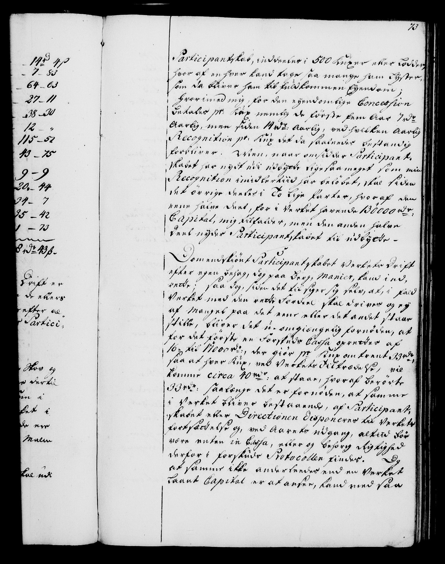 Rentekammeret, Kammerkanselliet, RA/EA-3111/G/Gg/Gga/L0006: Norsk ekspedisjonsprotokoll med register (merket RK 53.6), 1749-1759, s. 73
