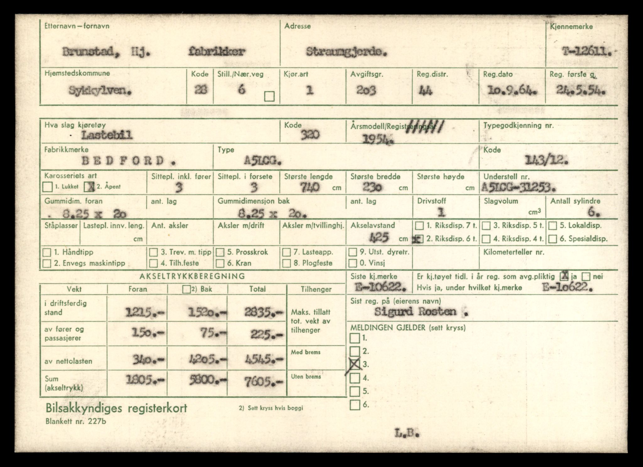 Møre og Romsdal vegkontor - Ålesund trafikkstasjon, AV/SAT-A-4099/F/Fe/L0034: Registreringskort for kjøretøy T 12500 - T 12652, 1927-1998, s. 2153