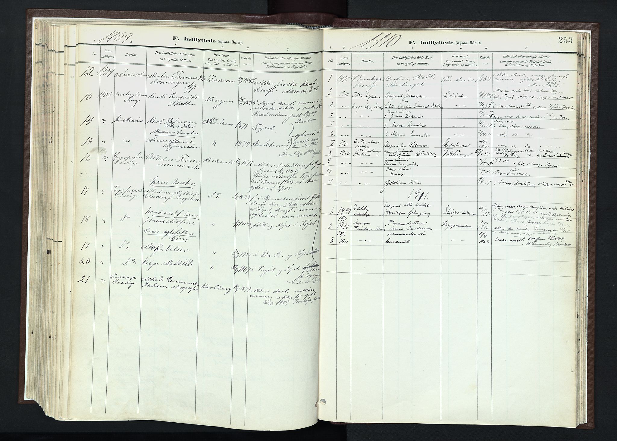 Trysil prestekontor, AV/SAH-PREST-046/H/Ha/Haa/L0013: Ministerialbok nr. 13, 1898-1911, s. 253