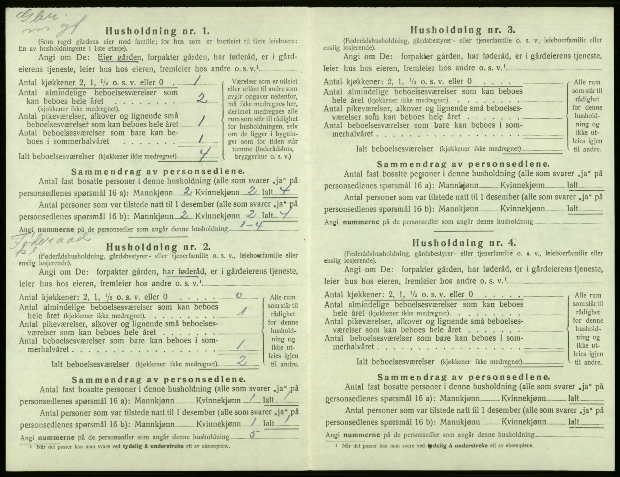 SAB, Folketelling 1920 for 1223 Tysnes herred, 1920, s. 244