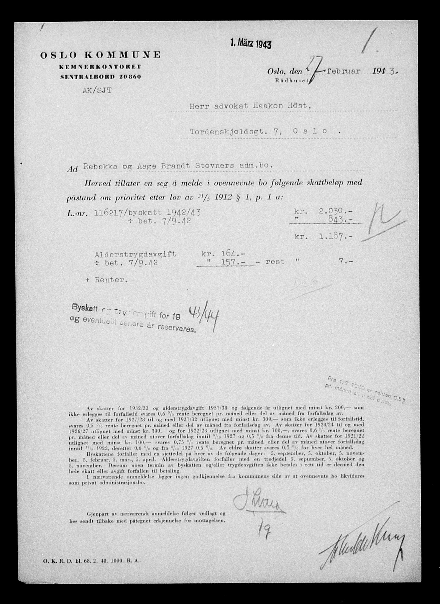 Justisdepartementet, Tilbakeføringskontoret for inndratte formuer, AV/RA-S-1564/H/Hc/Hcc/L0983: --, 1945-1947, s. 423