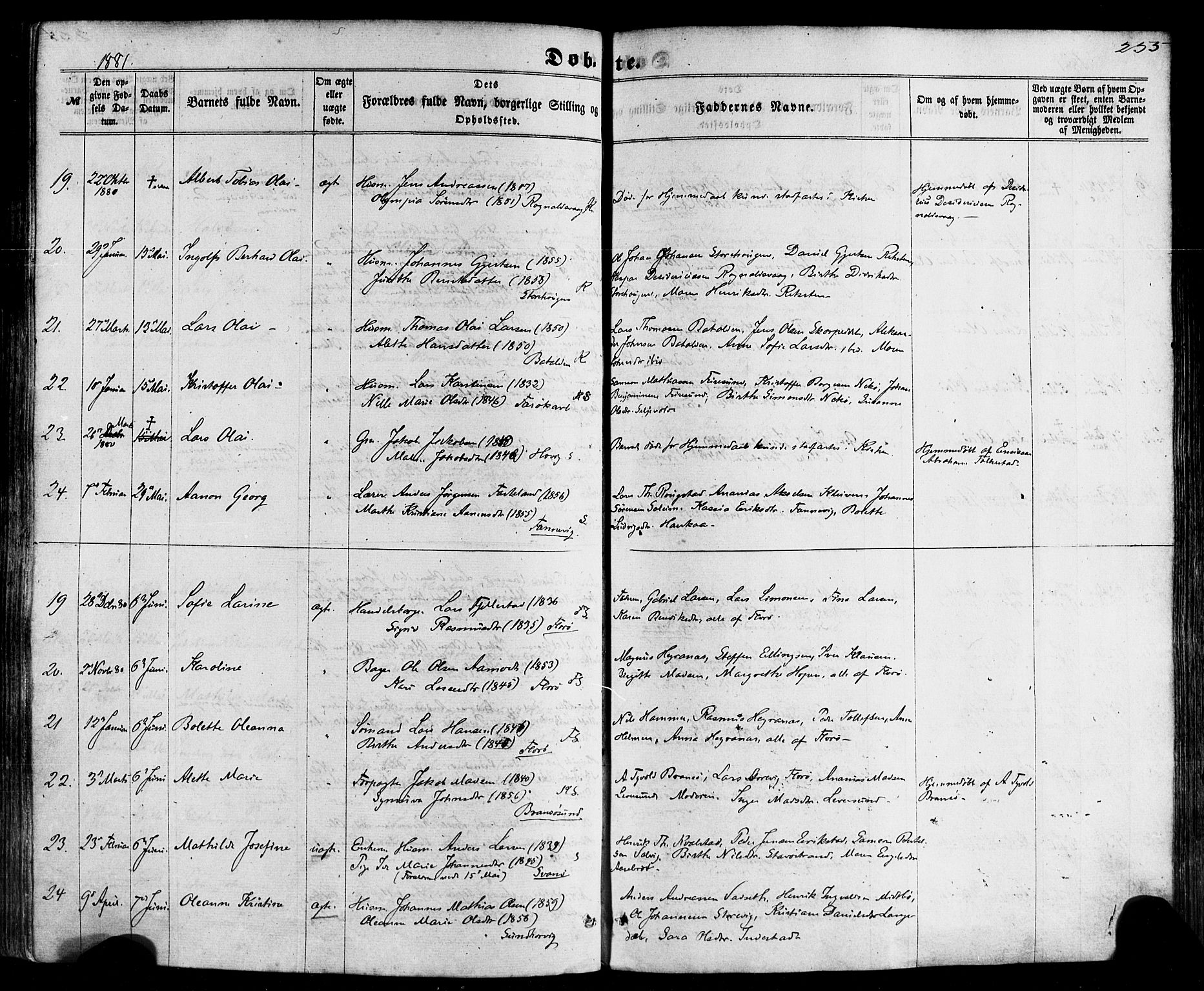 Kinn sokneprestembete, AV/SAB-A-80801/H/Haa/Haaa/L0006: Ministerialbok nr. A 6, 1857-1885, s. 255