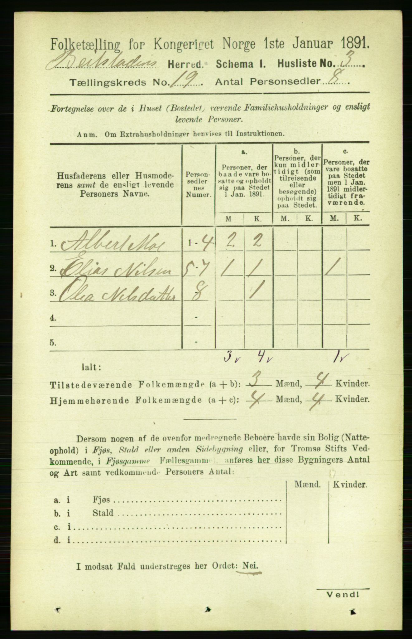 RA, Folketelling 1891 for 1727 Beitstad herred, 1891, s. 4773