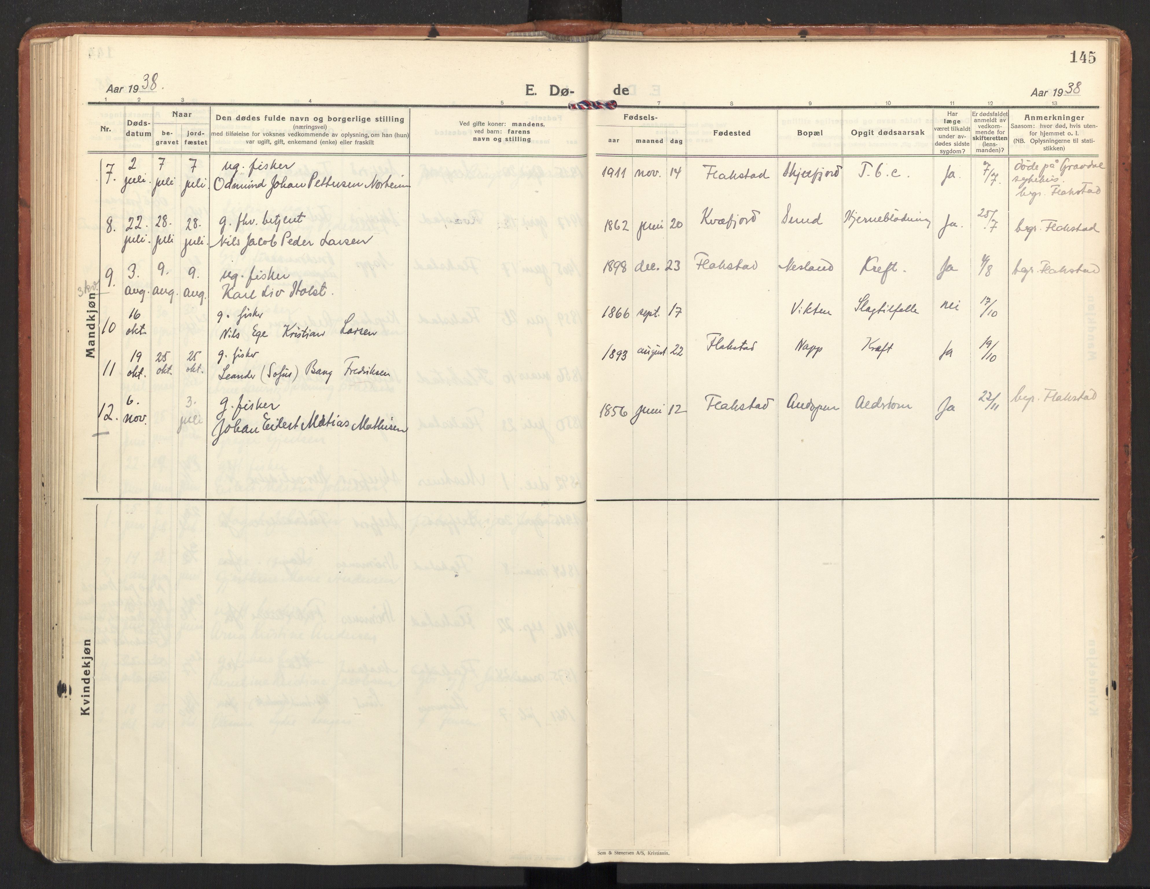 Ministerialprotokoller, klokkerbøker og fødselsregistre - Nordland, AV/SAT-A-1459/885/L1211: Ministerialbok nr. 885A11, 1927-1938, s. 145