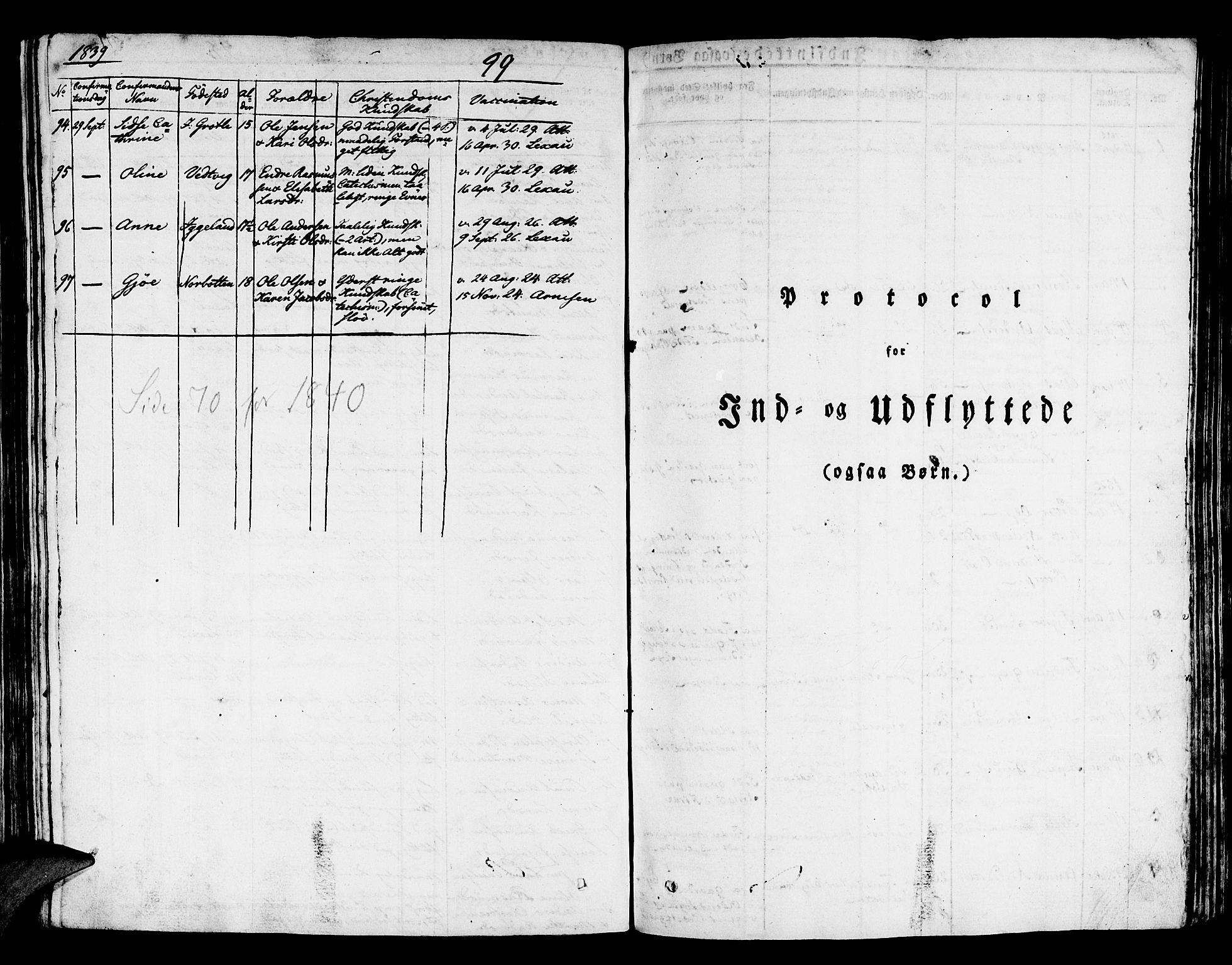 Kinn sokneprestembete, AV/SAB-A-80801/H/Haa/Haaa/L0004/0002: Ministerialbok nr. A 4II, 1822-1840, s. 99