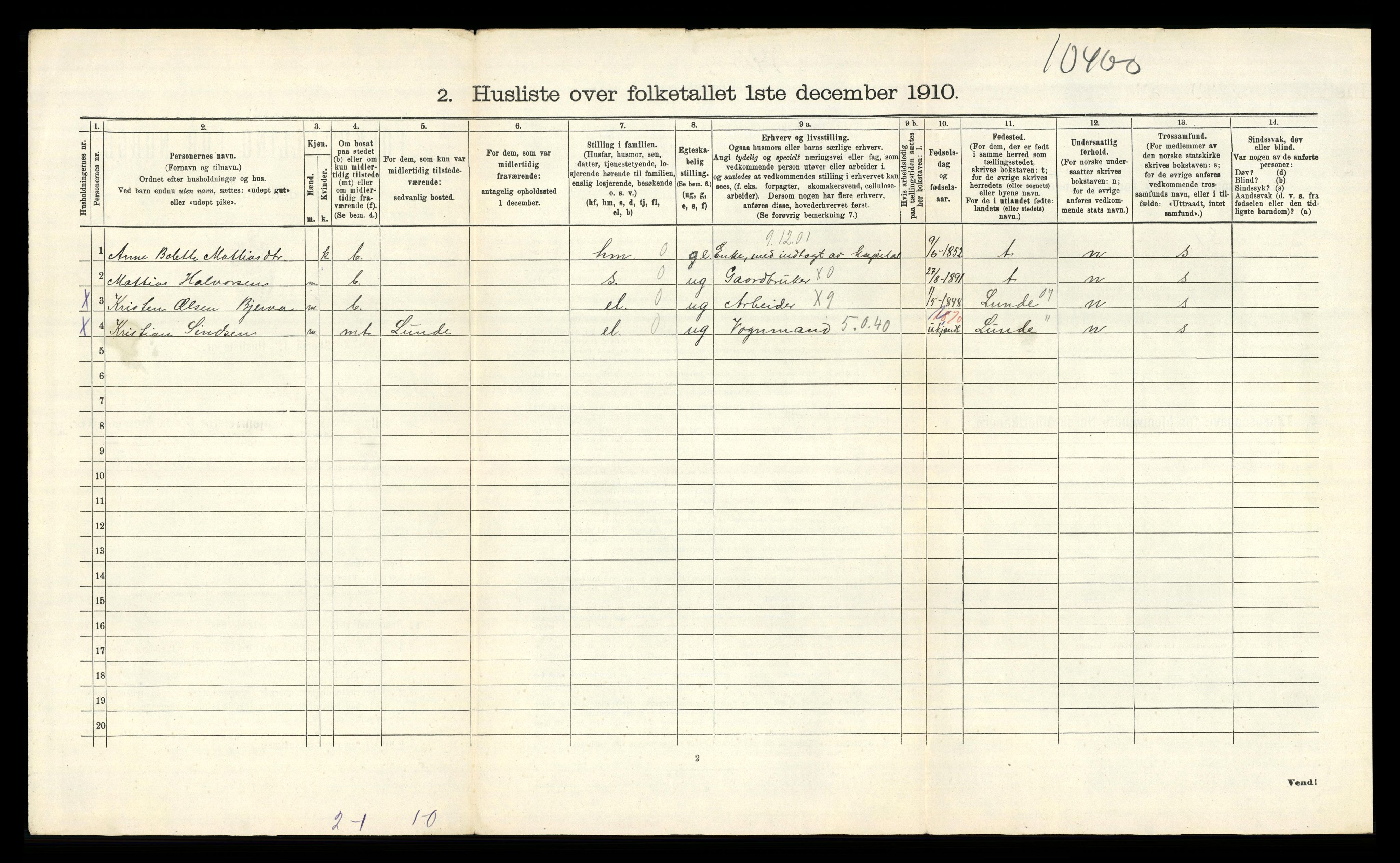 RA, Folketelling 1910 for 0818 Solum herred, 1910, s. 2386