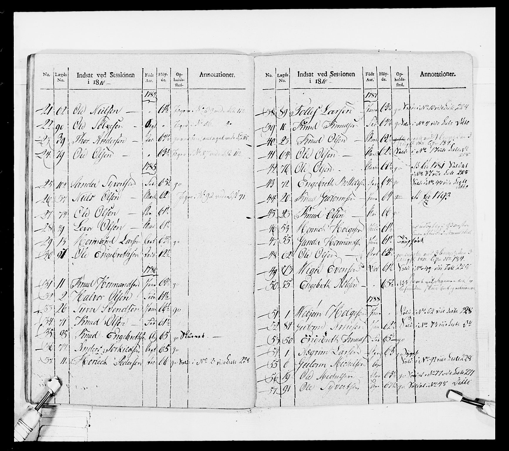 Generalitets- og kommissariatskollegiet, Det kongelige norske kommissariatskollegium, AV/RA-EA-5420/E/Eh/L0042: 1. Akershusiske nasjonale infanteriregiment, 1810, s. 89