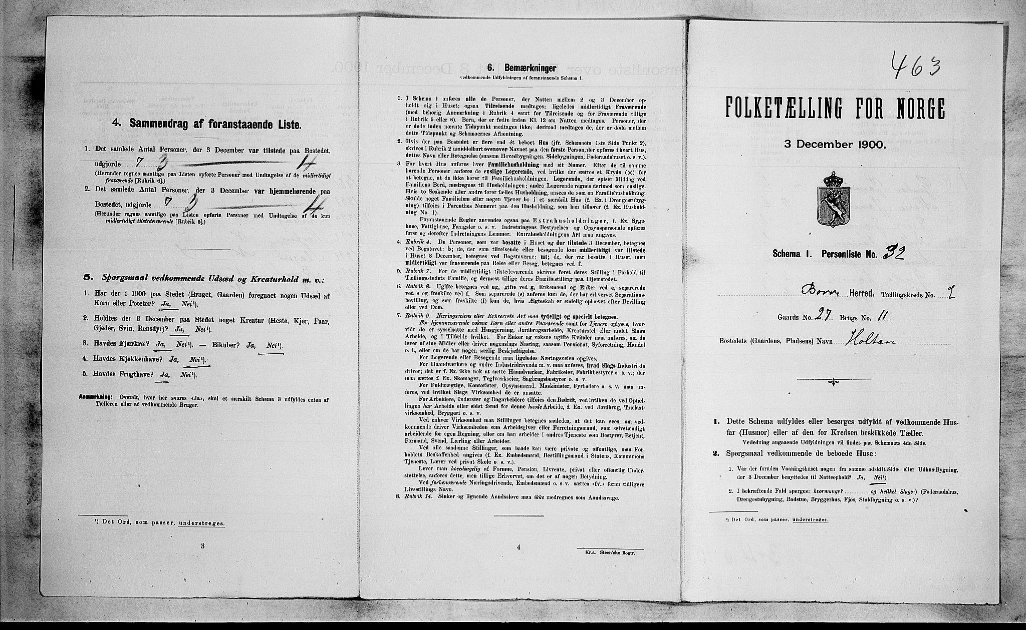 RA, Folketelling 1900 for 0717 Borre herred, 1900, s. 323