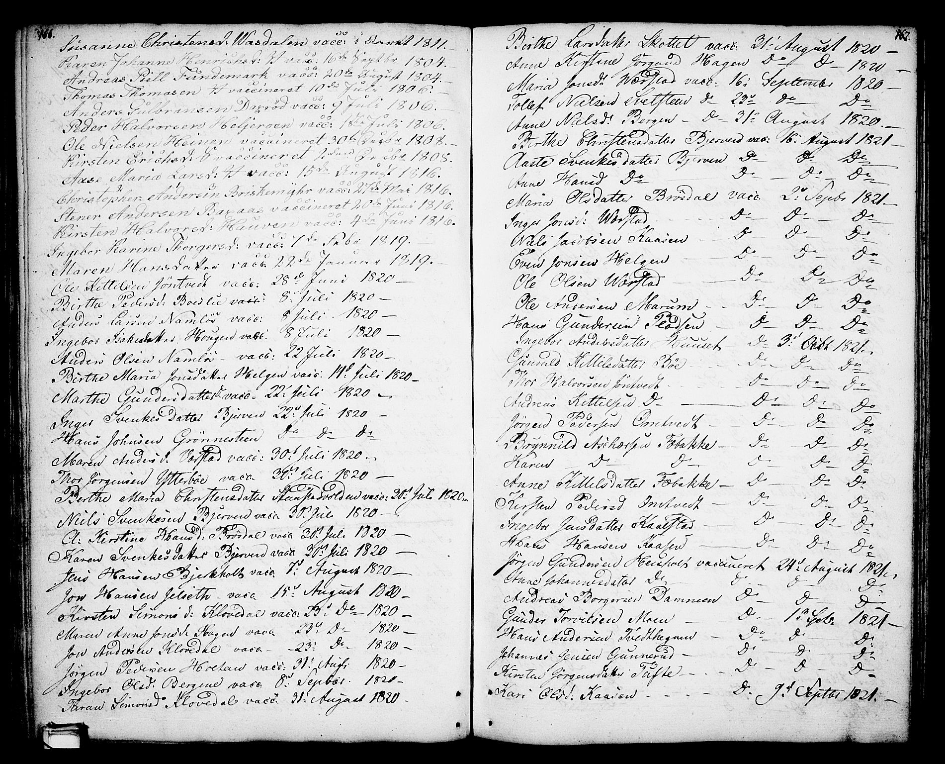 Holla kirkebøker, AV/SAKO-A-272/F/Fa/L0002: Ministerialbok nr. 2, 1779-1814, s. 166-167