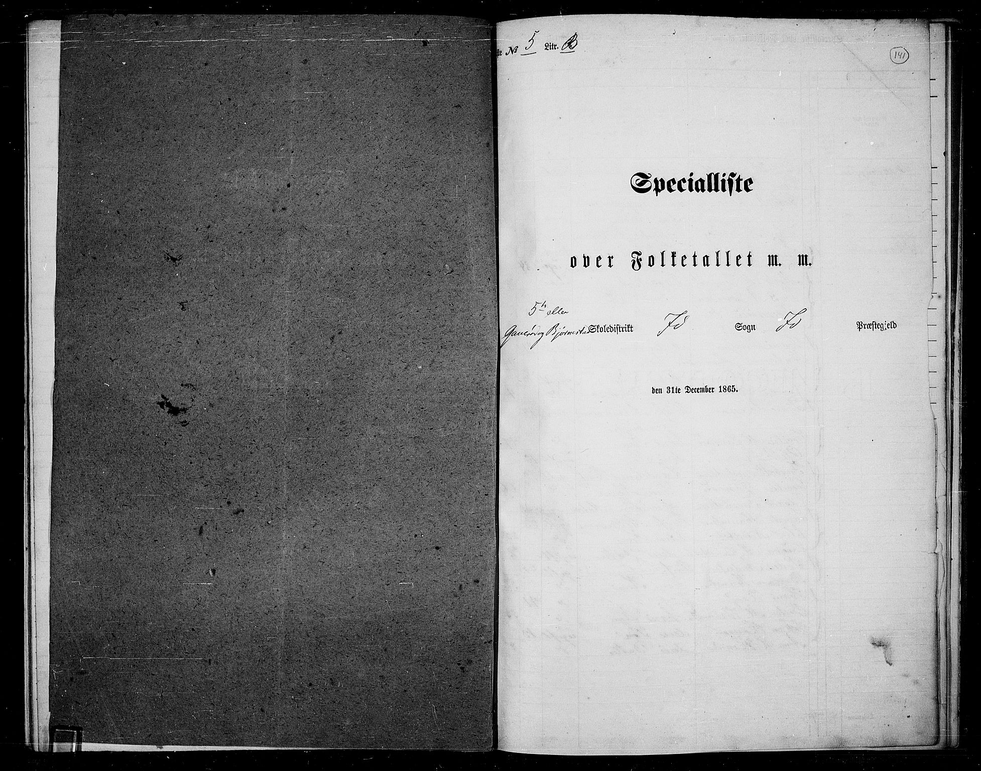 RA, Folketelling 1865 for 0117P Idd prestegjeld, 1865, s. 126