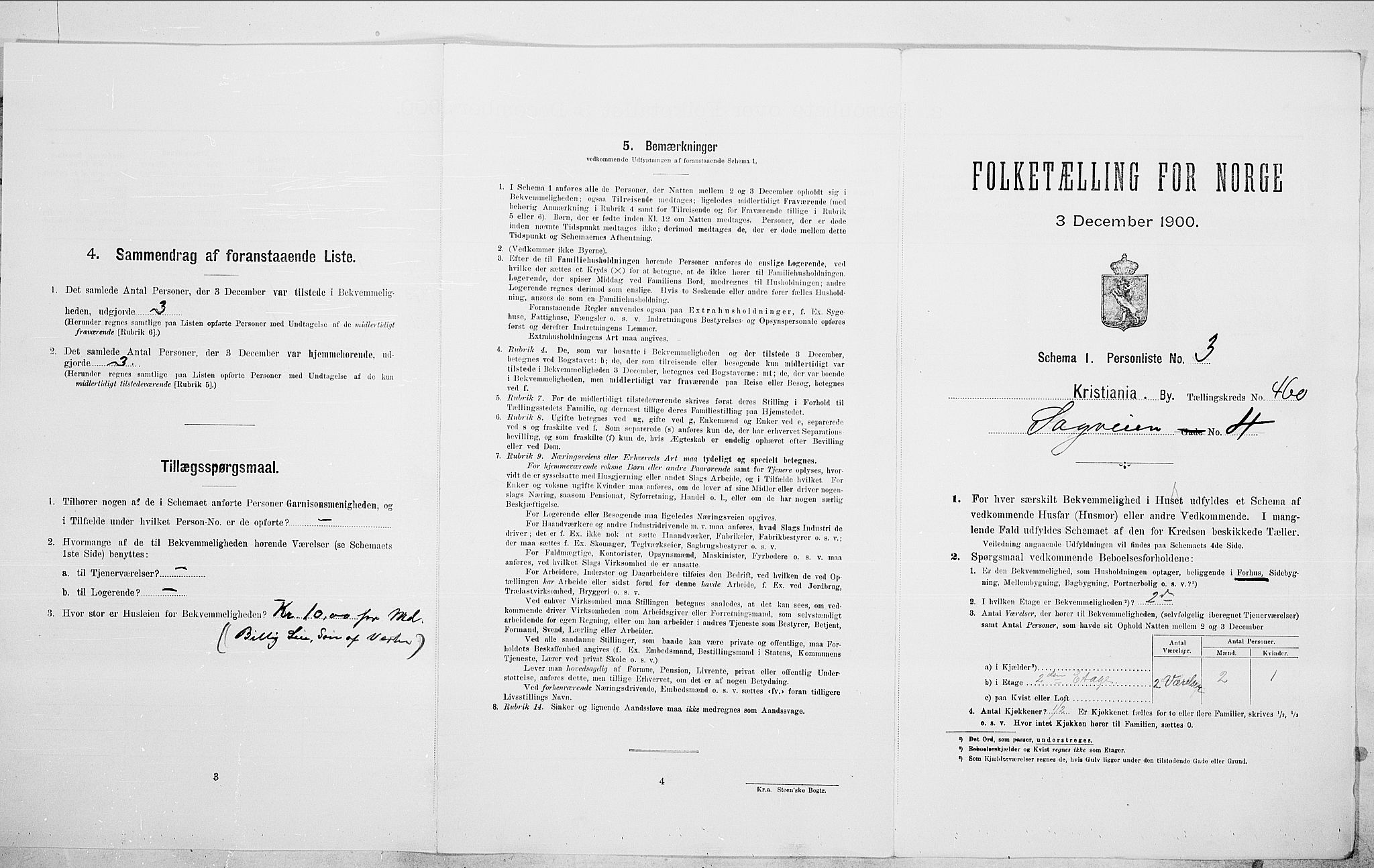SAO, Folketelling 1900 for 0301 Kristiania kjøpstad, 1900, s. 77735