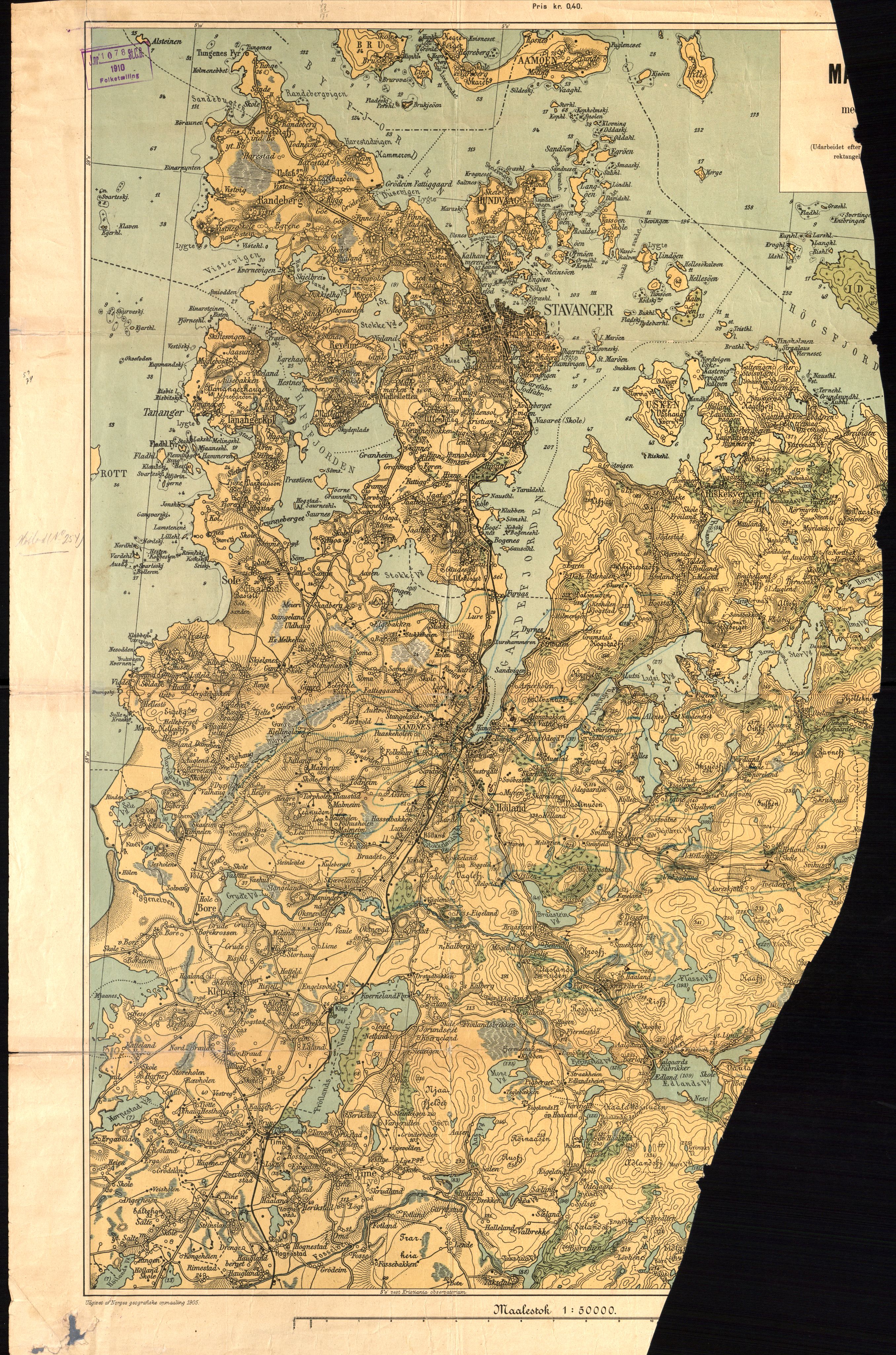 RA, Folketelling 1910 for 1123 Høyland herred, 1910, s. 55