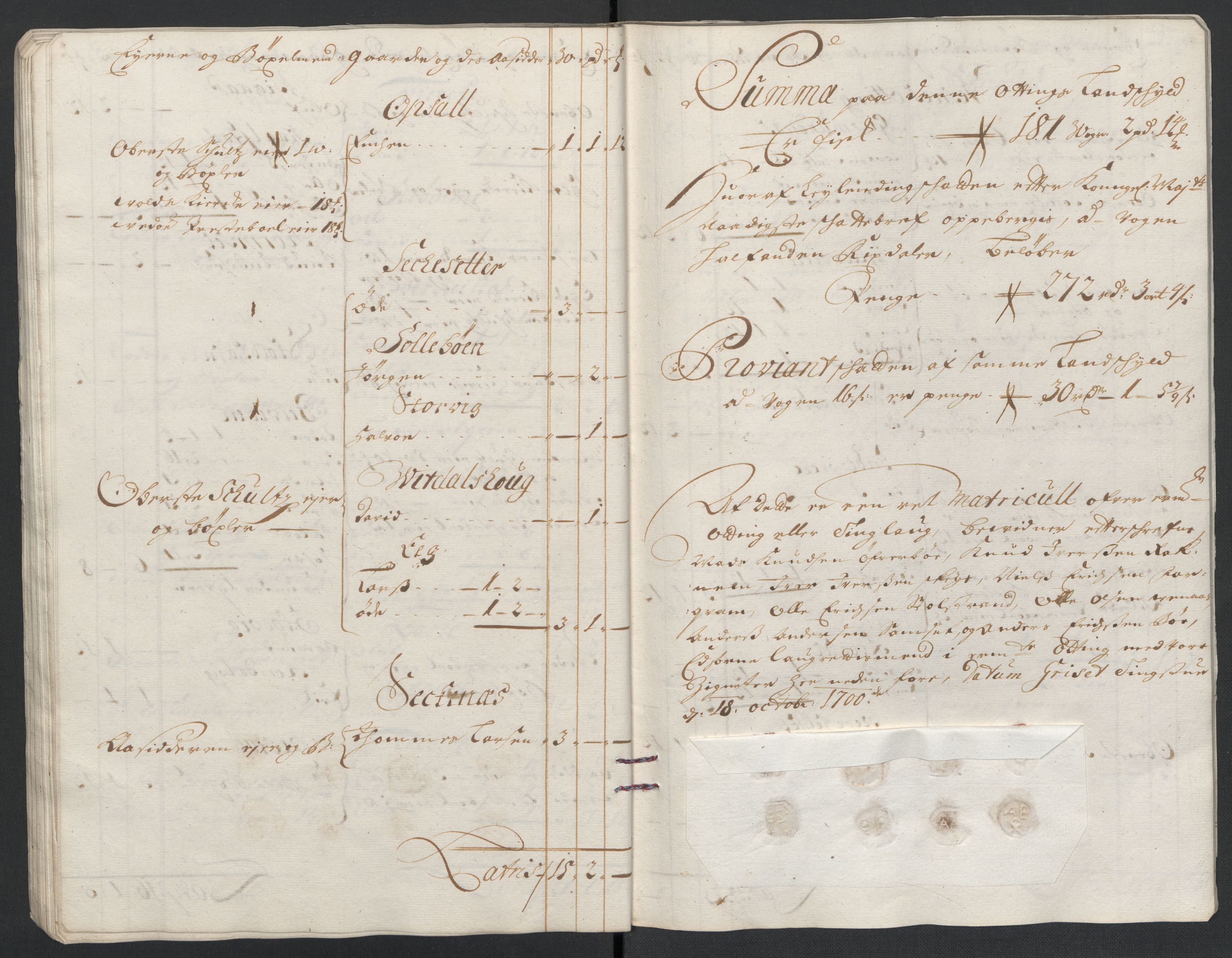 Rentekammeret inntil 1814, Reviderte regnskaper, Fogderegnskap, AV/RA-EA-4092/R55/L3654: Fogderegnskap Romsdal, 1699-1700, s. 247