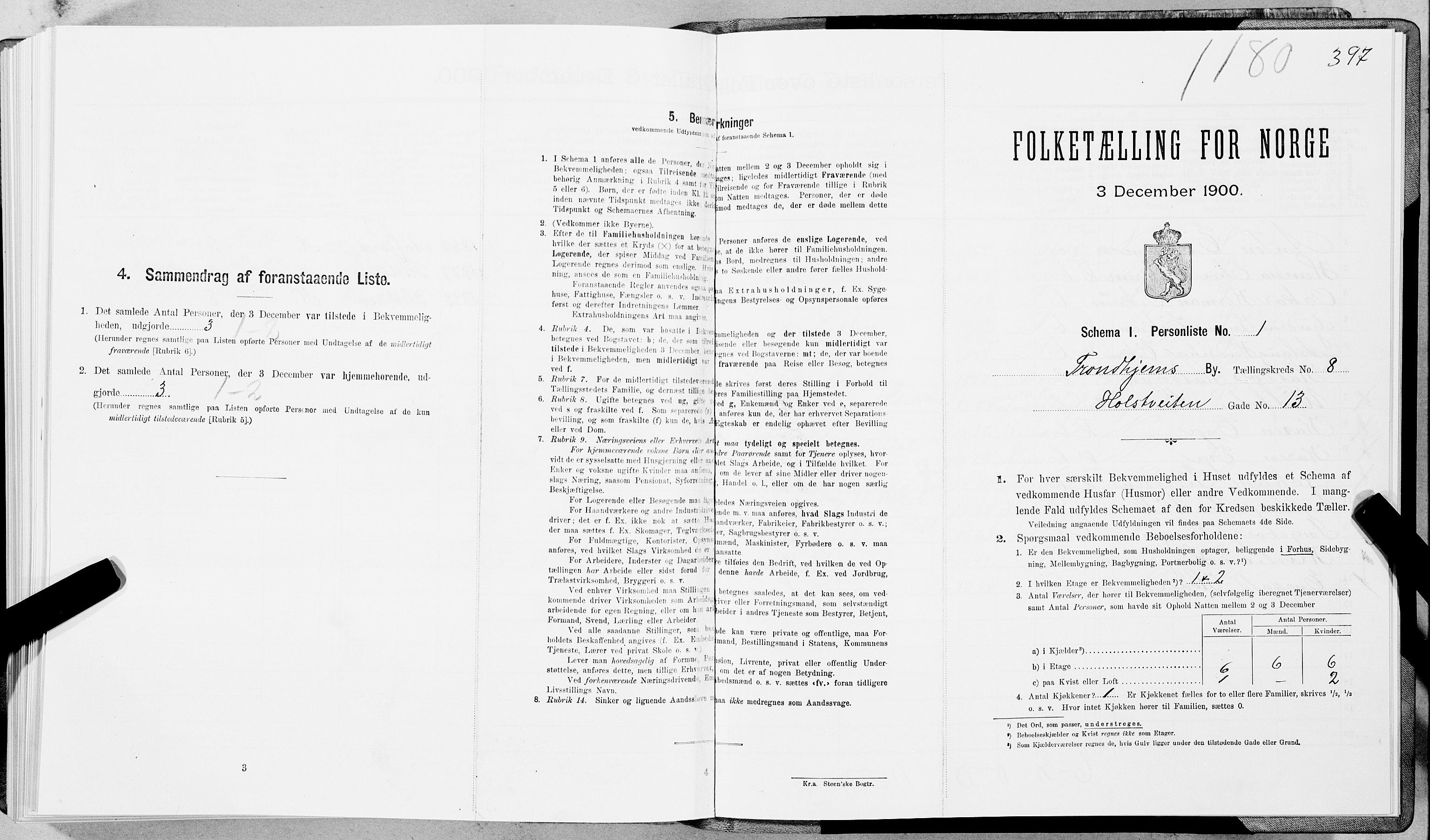 SAT, Folketelling 1900 for 1601 Trondheim kjøpstad, 1900, s. 1453