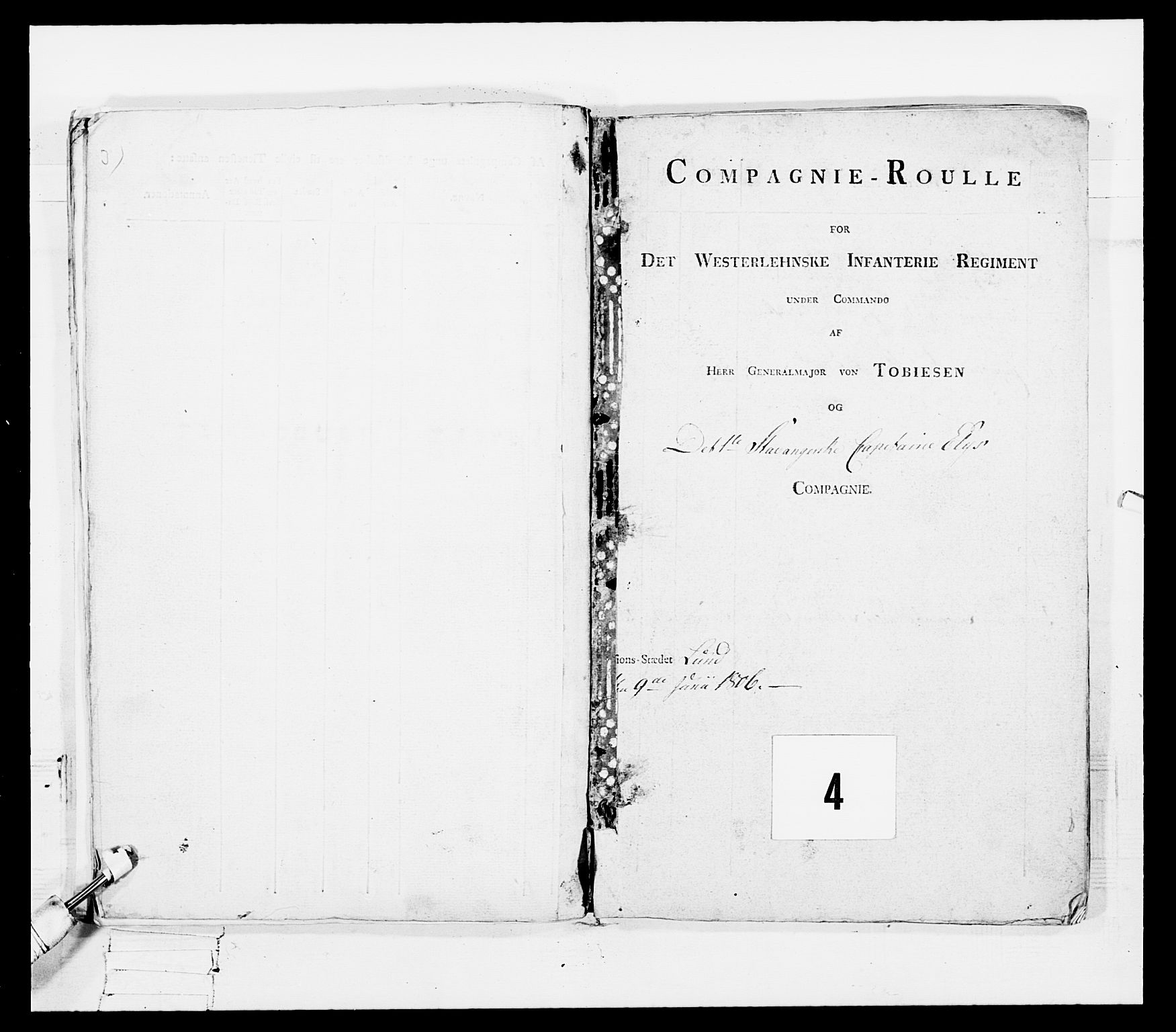 Generalitets- og kommissariatskollegiet, Det kongelige norske kommissariatskollegium, AV/RA-EA-5420/E/Eh/L0109: Vesterlenske nasjonale infanteriregiment, 1806, s. 128