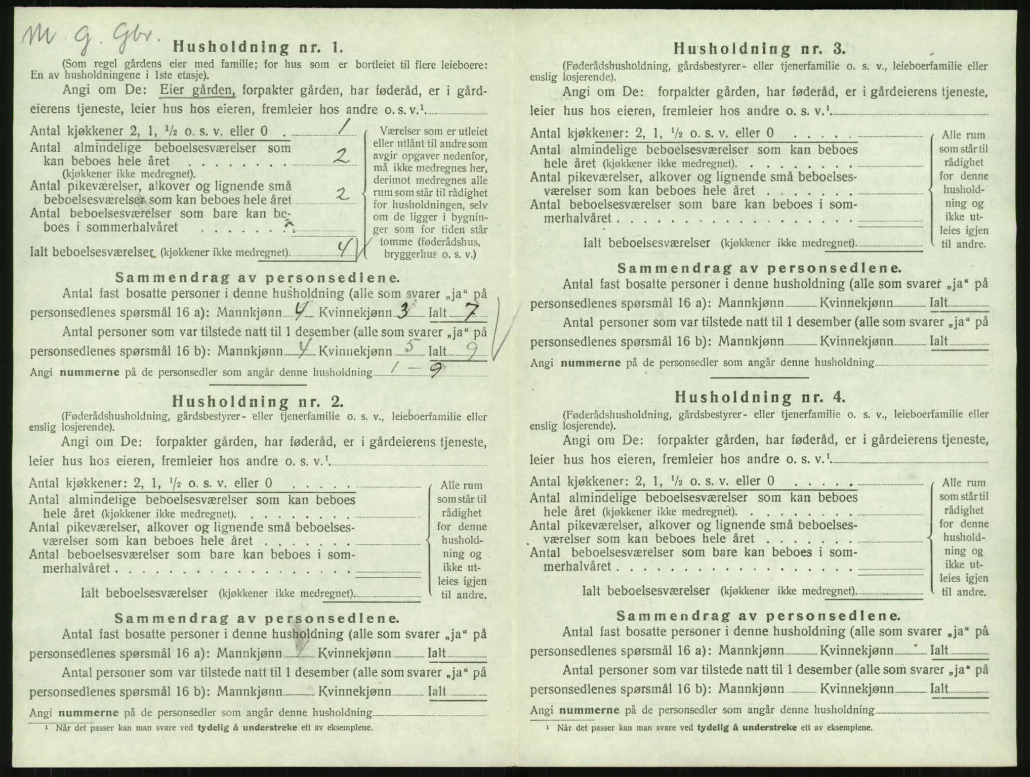 SAT, Folketelling 1920 for 1537 Voll herred, 1920, s. 32