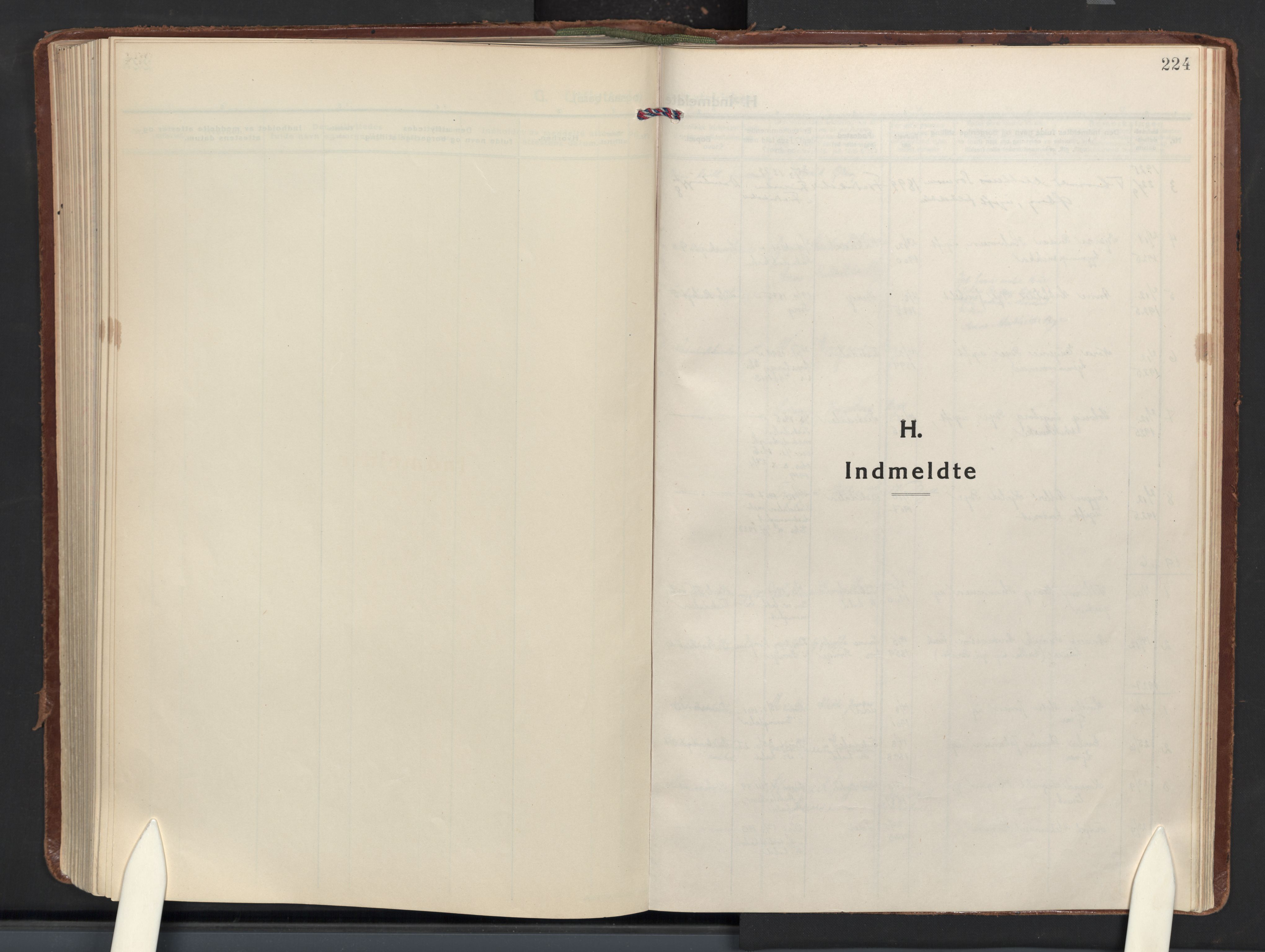 Halden prestekontor Kirkebøker, SAO/A-10909/F/Fa/L0020: Ministerialbok nr. I 20, 1925-1941, s. 224