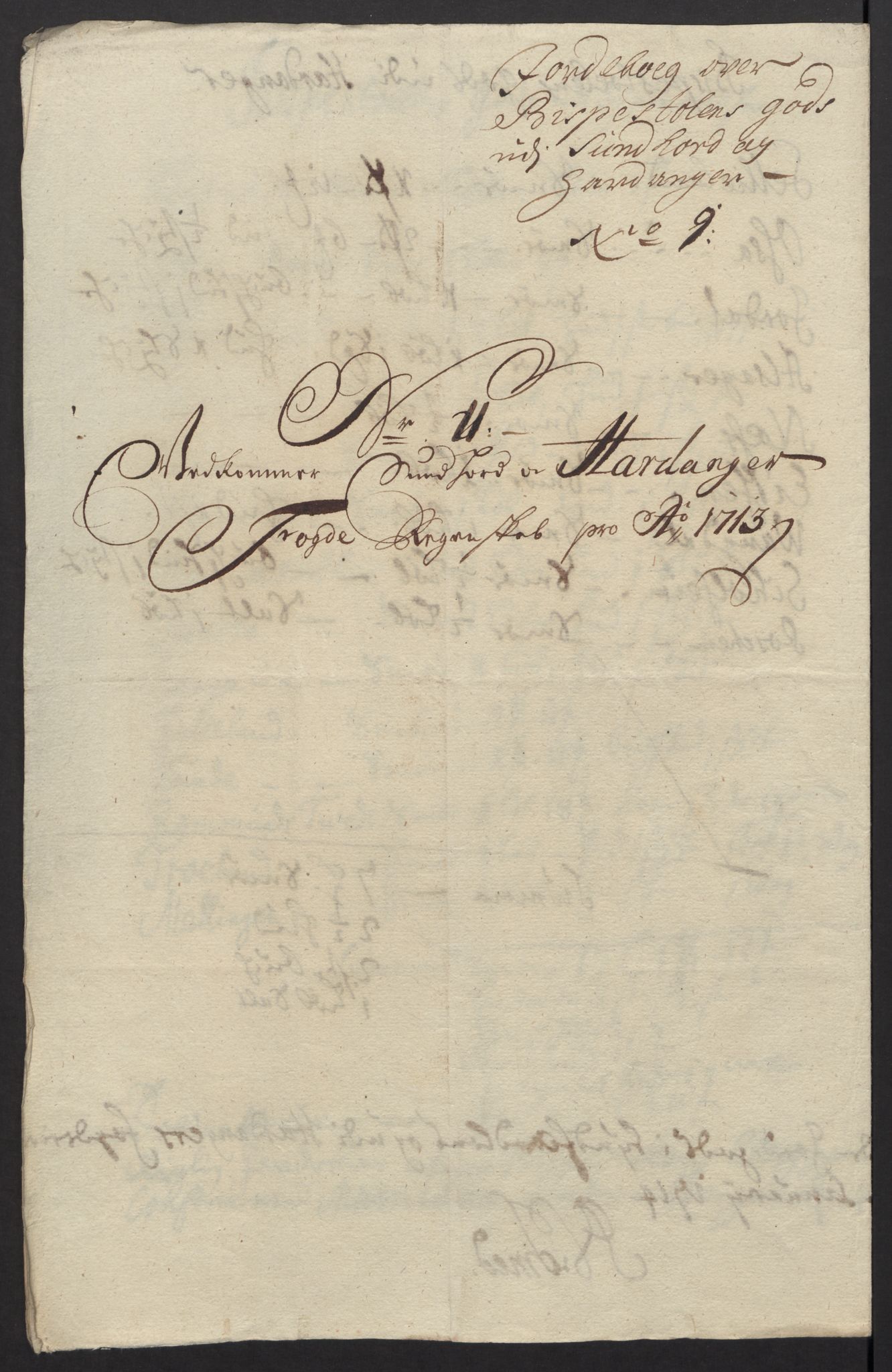 Rentekammeret inntil 1814, Reviderte regnskaper, Fogderegnskap, AV/RA-EA-4092/R48/L2989: Fogderegnskap Sunnhordland og Hardanger, 1713, s. 173