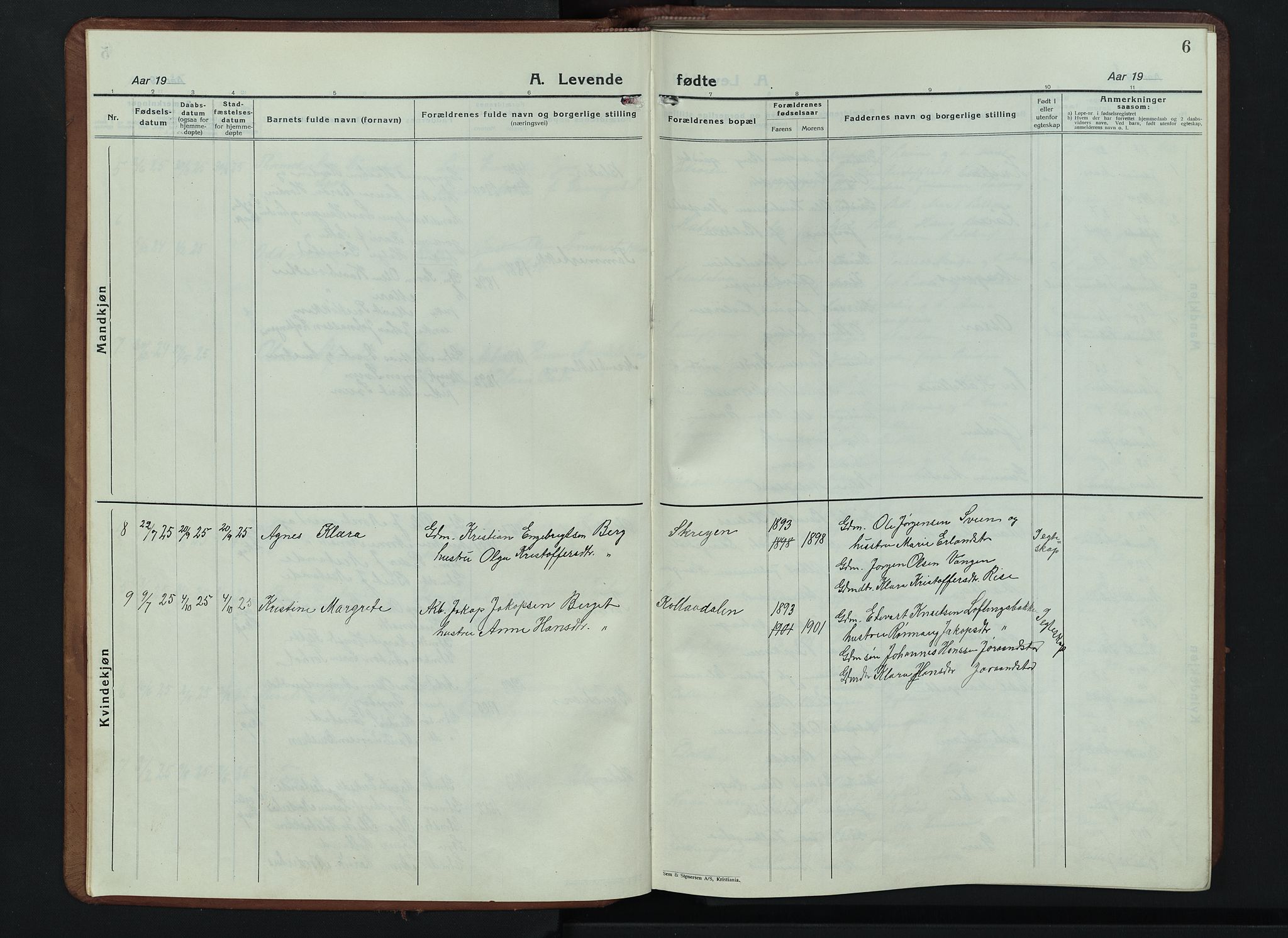 Lesja prestekontor, AV/SAH-PREST-068/H/Ha/Hab/L0009: Klokkerbok nr. 9, 1924-1947, s. 6