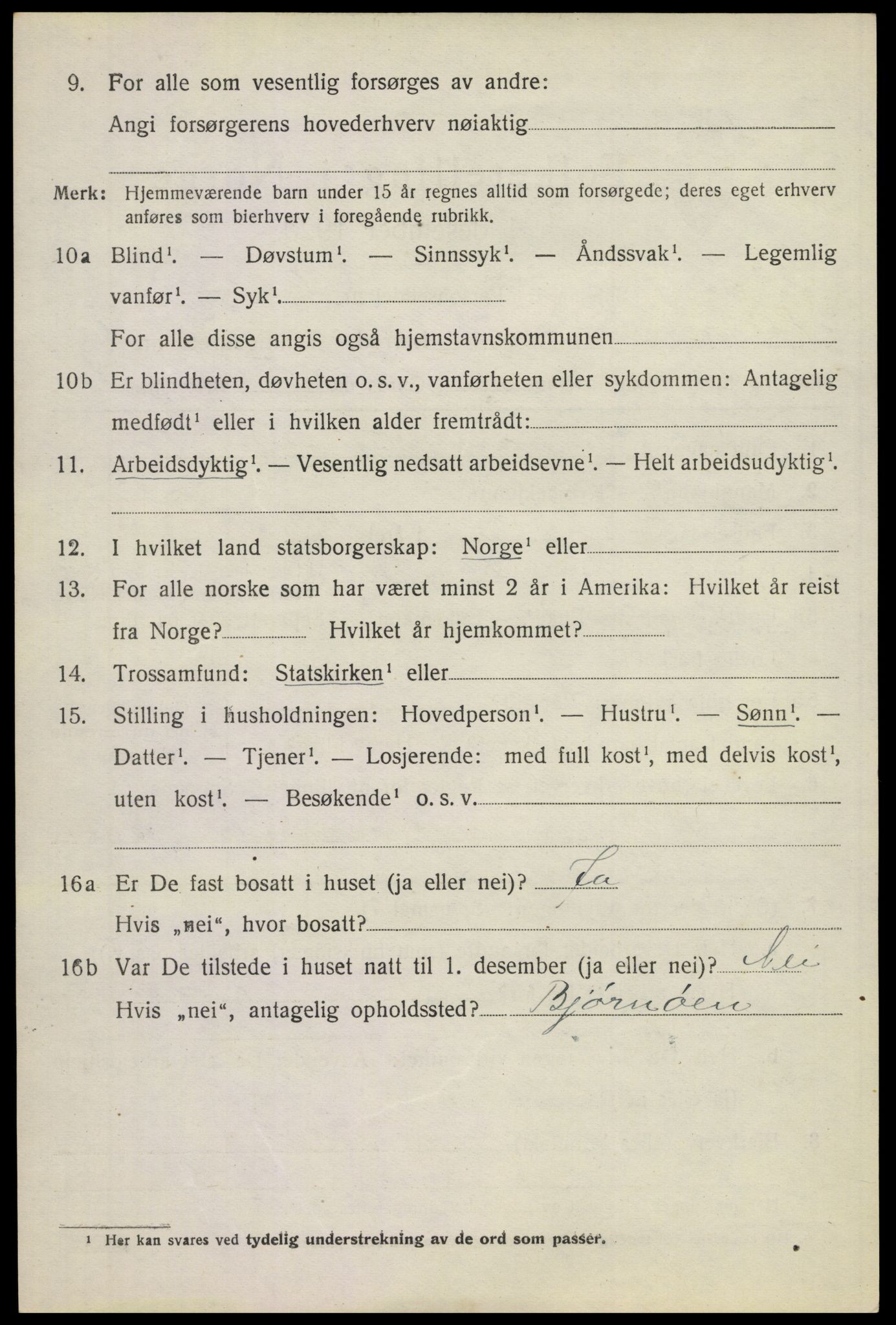 SAKO, Folketelling 1920 for 0630 Øvre Sandsvær herred, 1920, s. 3723