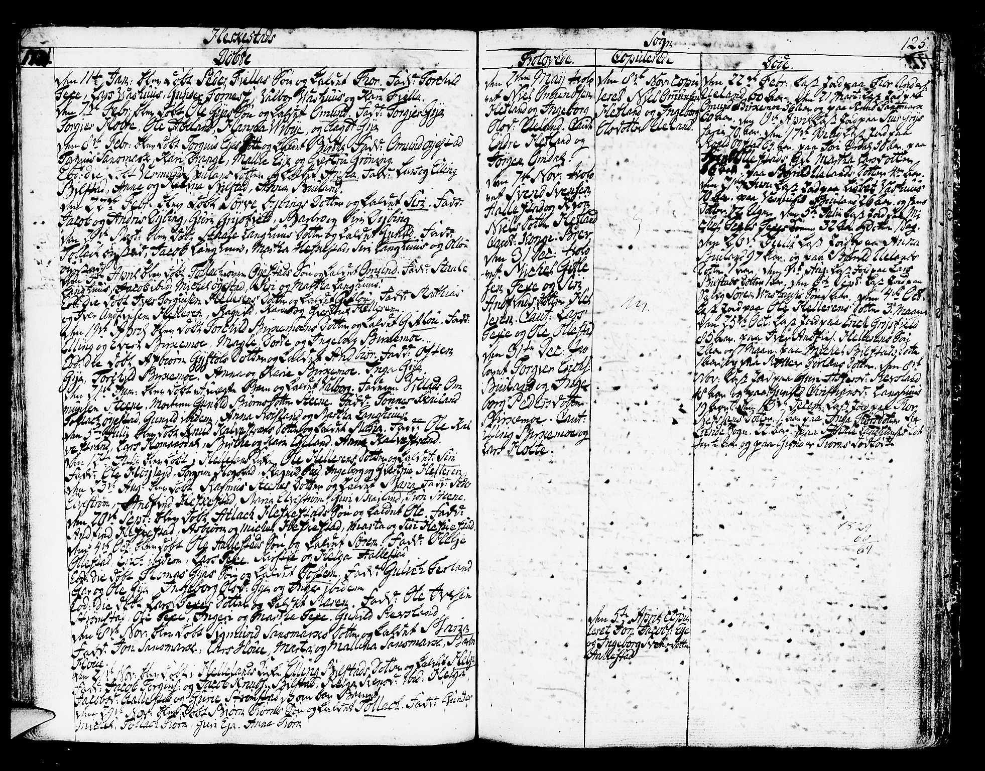 Helleland sokneprestkontor, SAST/A-101810: Ministerialbok nr. A 2 /3, 1762-1791, s. 125