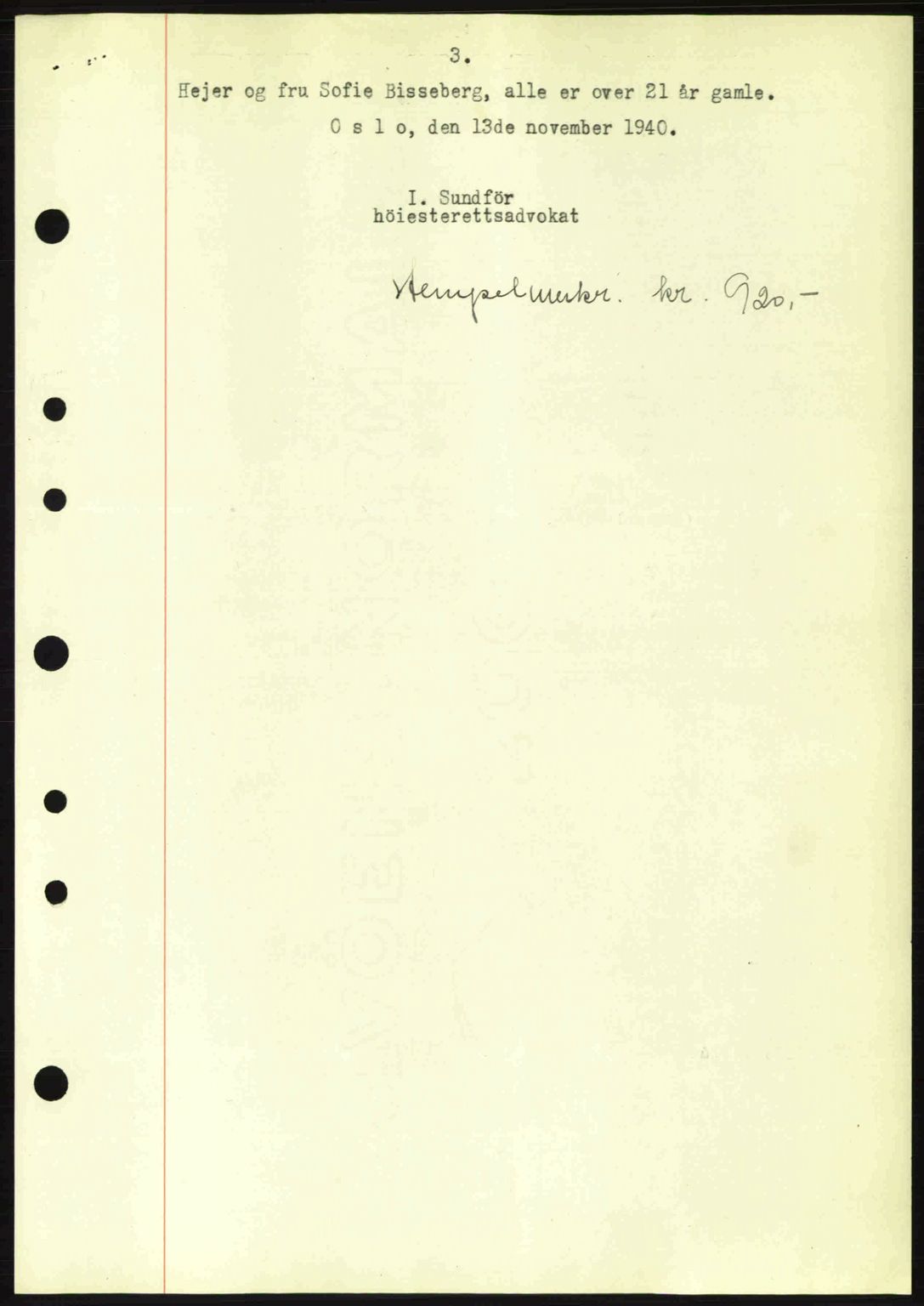 Idd og Marker sorenskriveri, AV/SAO-A-10283/G/Gb/Gbb/L0004: Pantebok nr. A4, 1940-1941, Dagboknr: 1194/1940