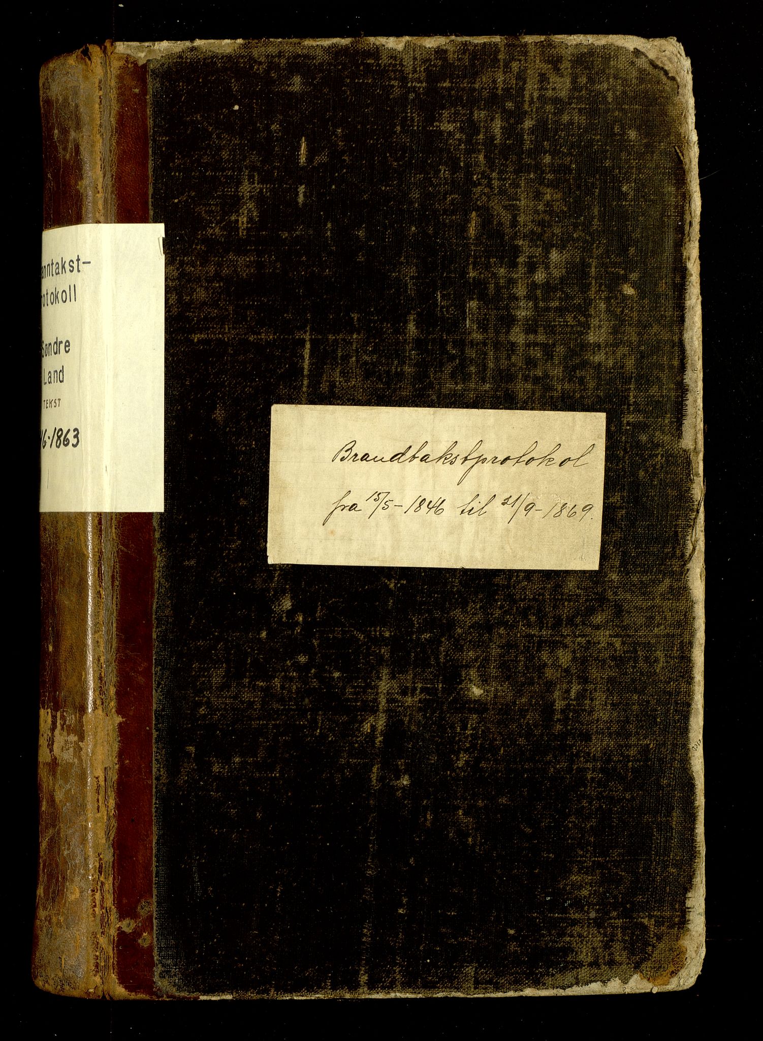 Norges Brannkasse, Søndre Land, SAH/NBRANL-052/F/L0001: Branntakstprotokoll, 1846-1863