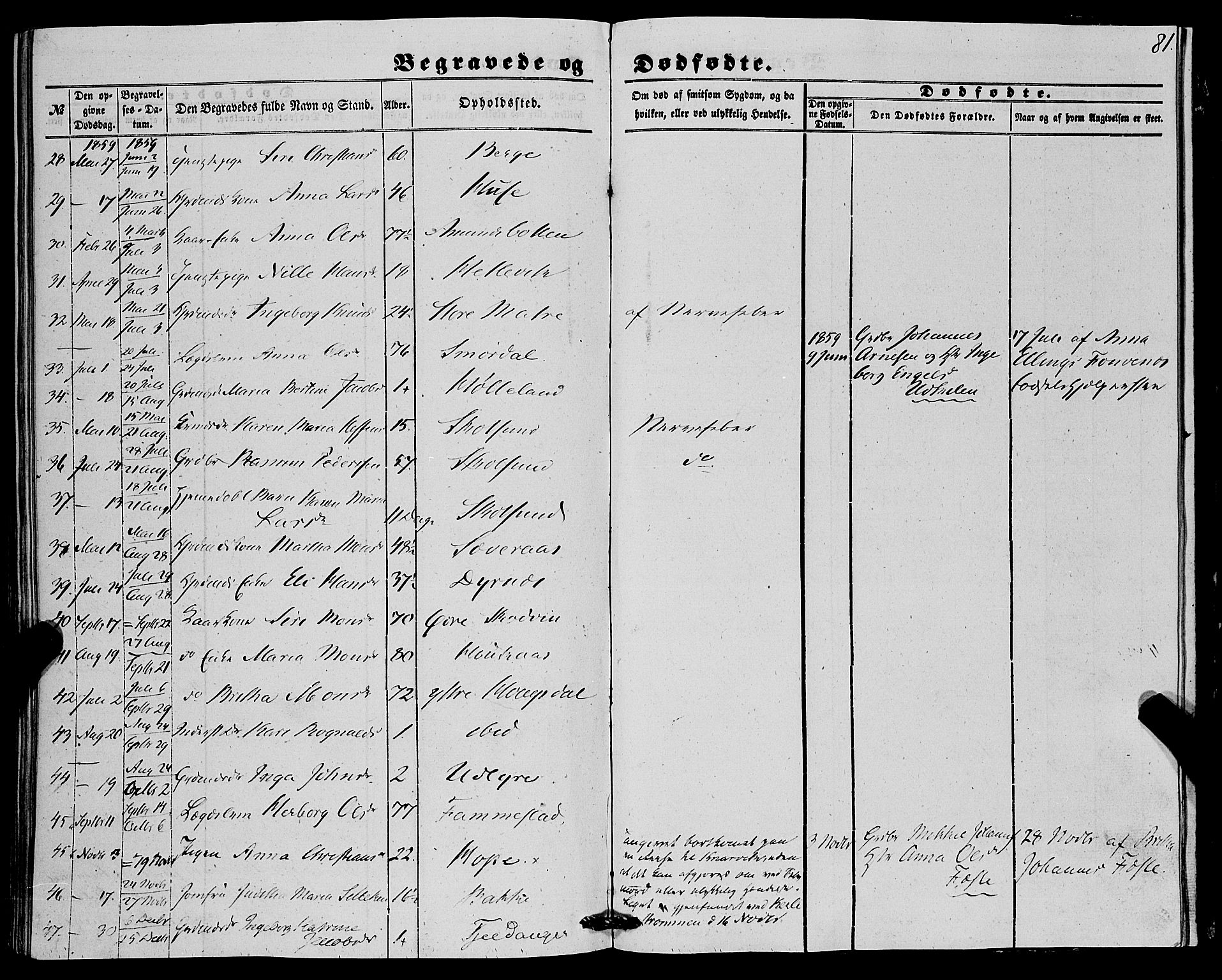 Lindås Sokneprestembete, AV/SAB-A-76701/H/Haa/Haaa/L0015: Ministerialbok nr. A 15, 1848-1862, s. 81