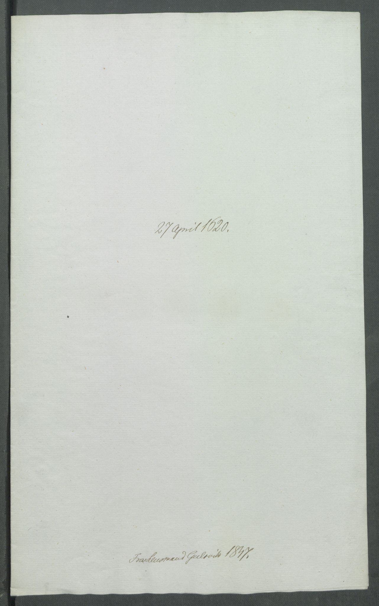 Riksarkivets diplomsamling, AV/RA-EA-5965/F02/L0129: Dokumenter, 1620-1621, s. 16