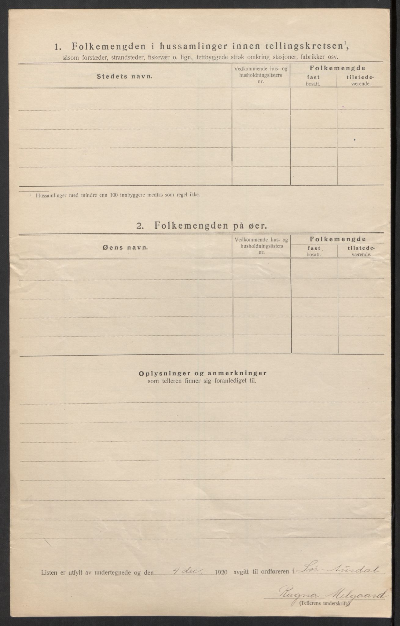 SAH, Folketelling 1920 for 0540 Sør-Aurdal herred, 1920, s. 60