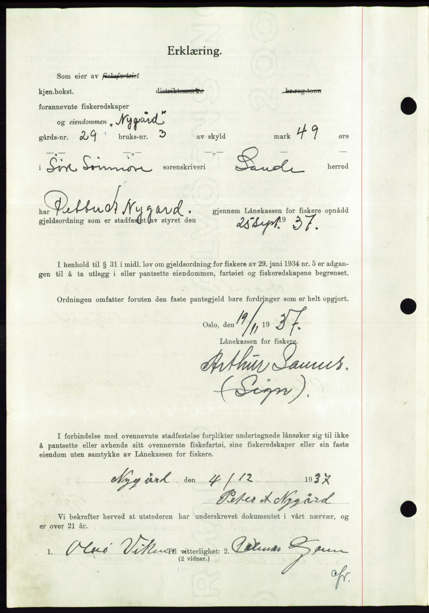 Søre Sunnmøre sorenskriveri, AV/SAT-A-4122/1/2/2C/L0065: Pantebok nr. 59, 1938-1938, Dagboknr: 1009/1938