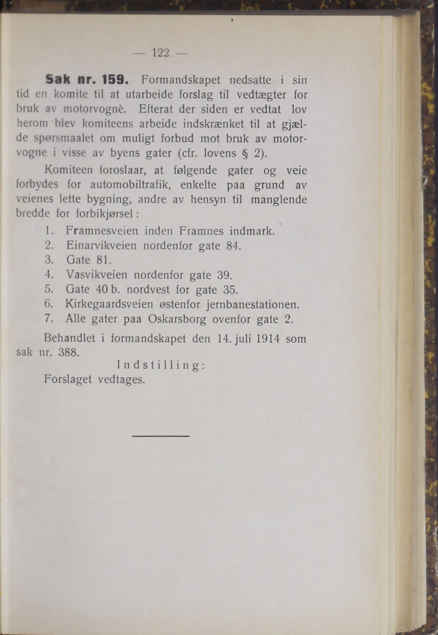 Narvik kommune. Formannskap , AIN/K-18050.150/A/Ab/L0004: Møtebok, 1914