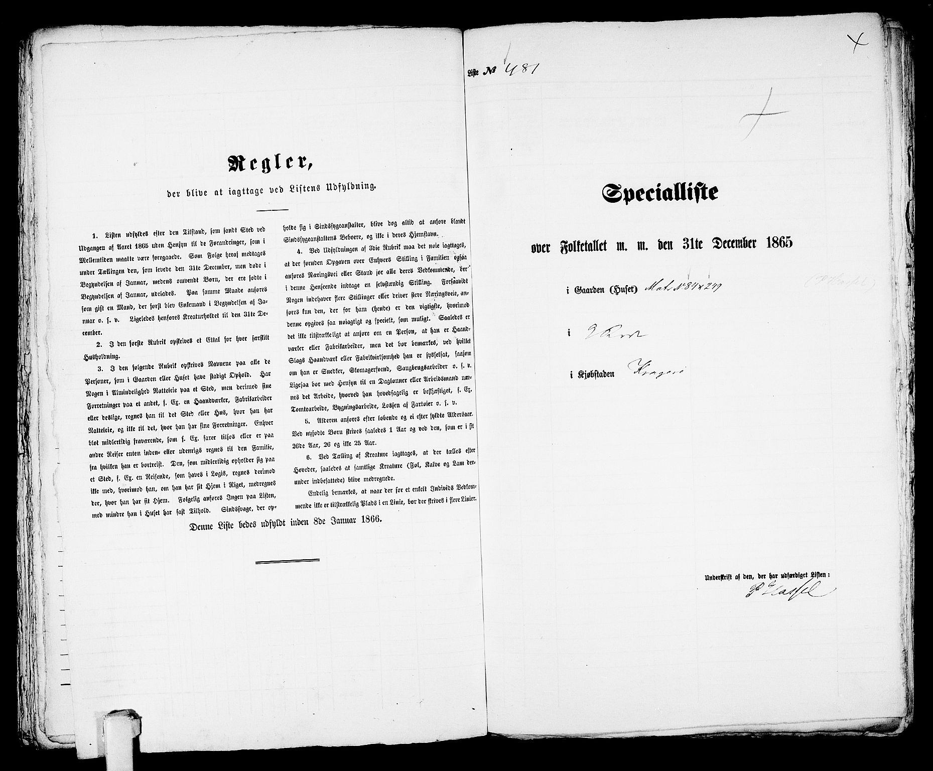 RA, Folketelling 1865 for 0801B Kragerø prestegjeld, Kragerø kjøpstad, 1865, s. 978