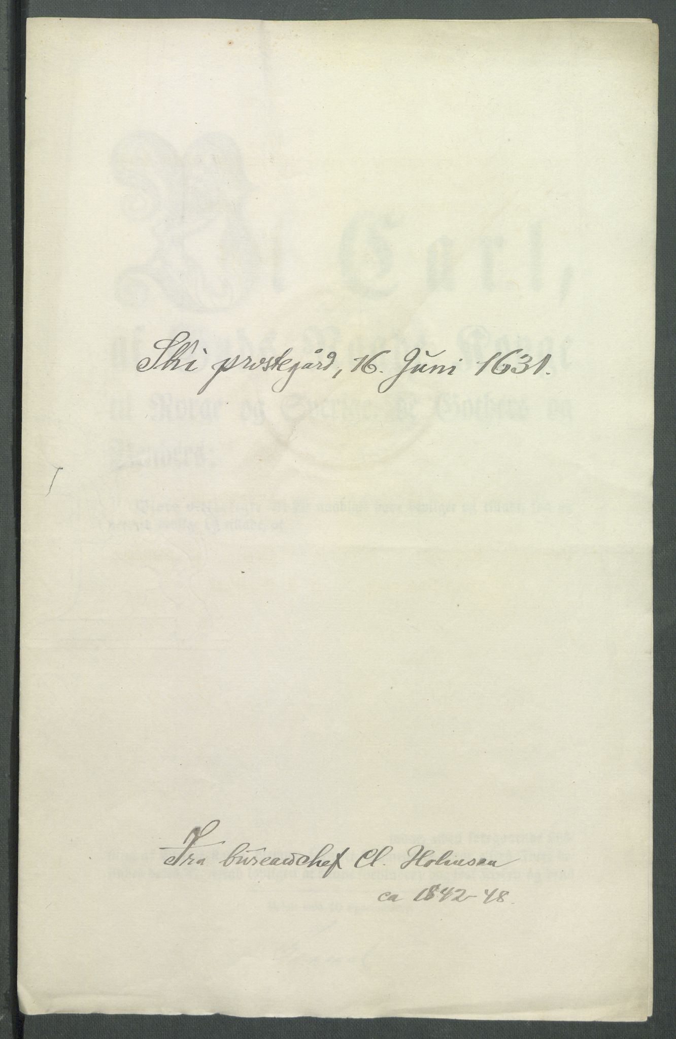 Riksarkivets diplomsamling, RA/EA-5965/F02/L0140: Dokumenter, 1631, s. 76