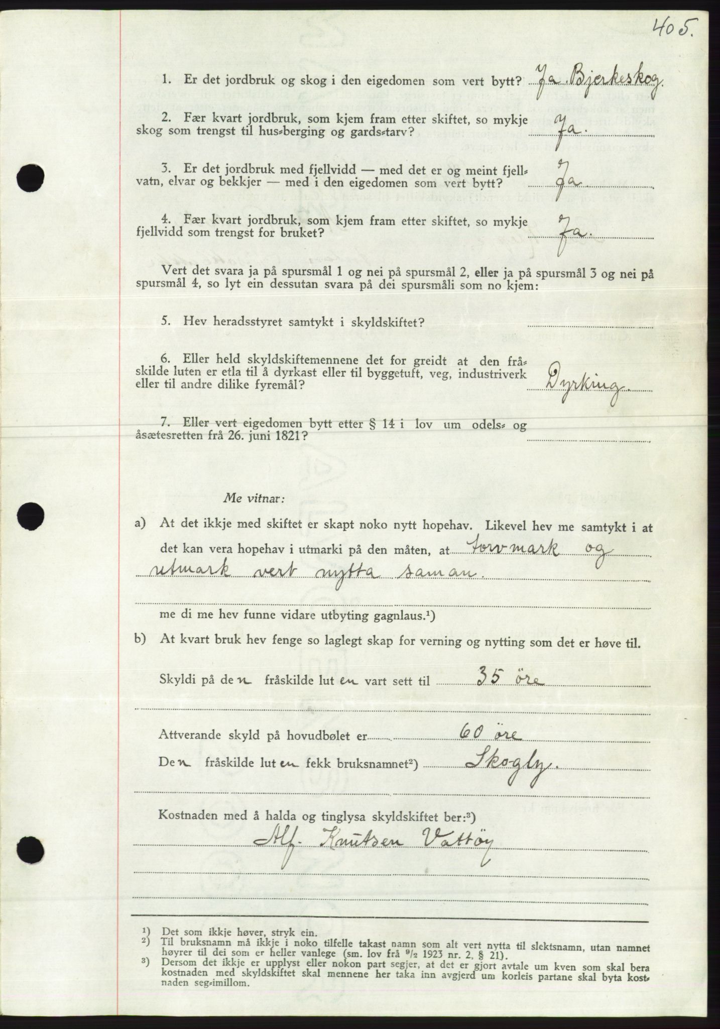 Søre Sunnmøre sorenskriveri, AV/SAT-A-4122/1/2/2C/L0067: Pantebok nr. 61, 1938-1939, Dagboknr: 375/1939