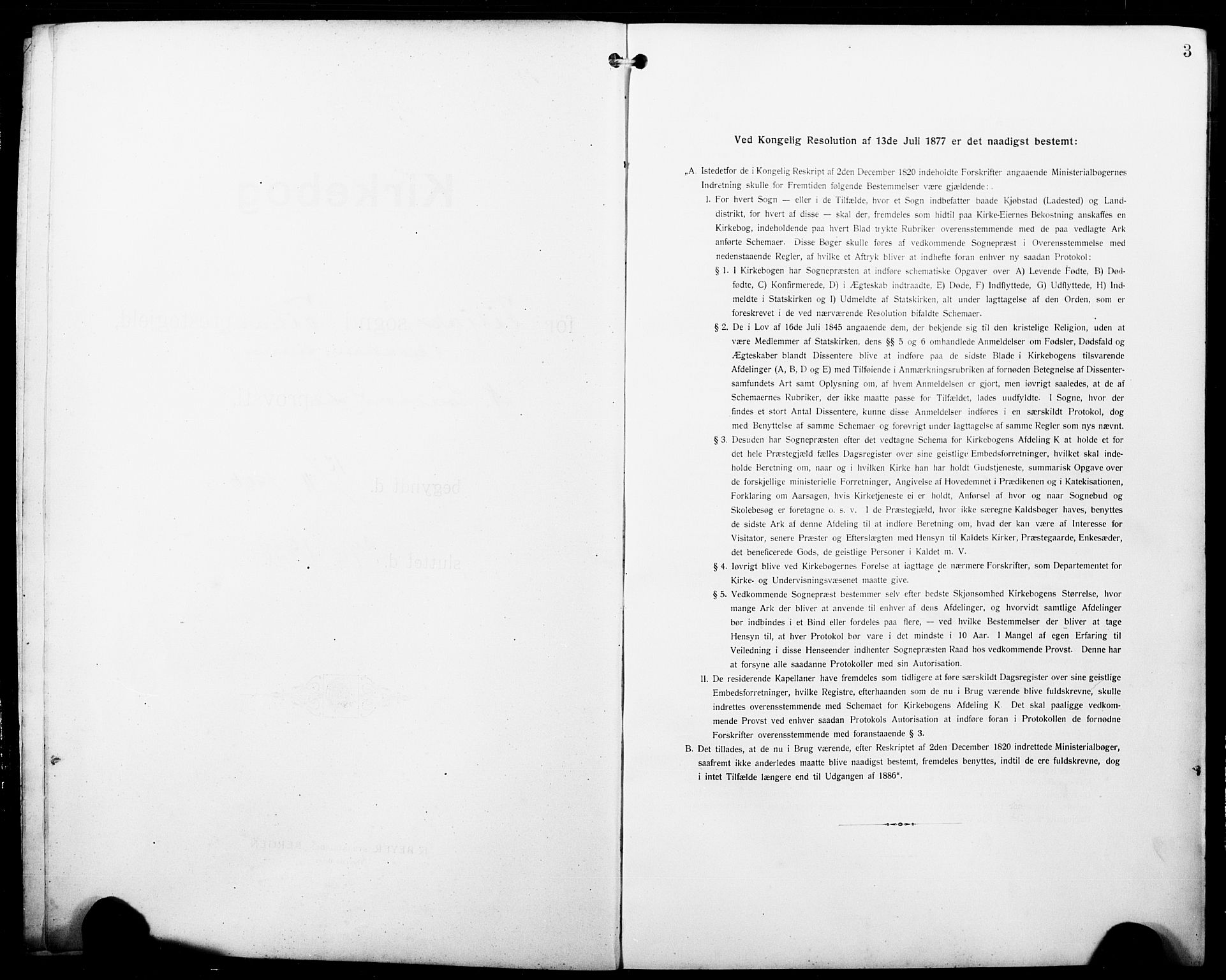 Fitjar sokneprestembete, AV/SAB-A-99926: Klokkerbok nr. B 1, 1906-1928, s. 3