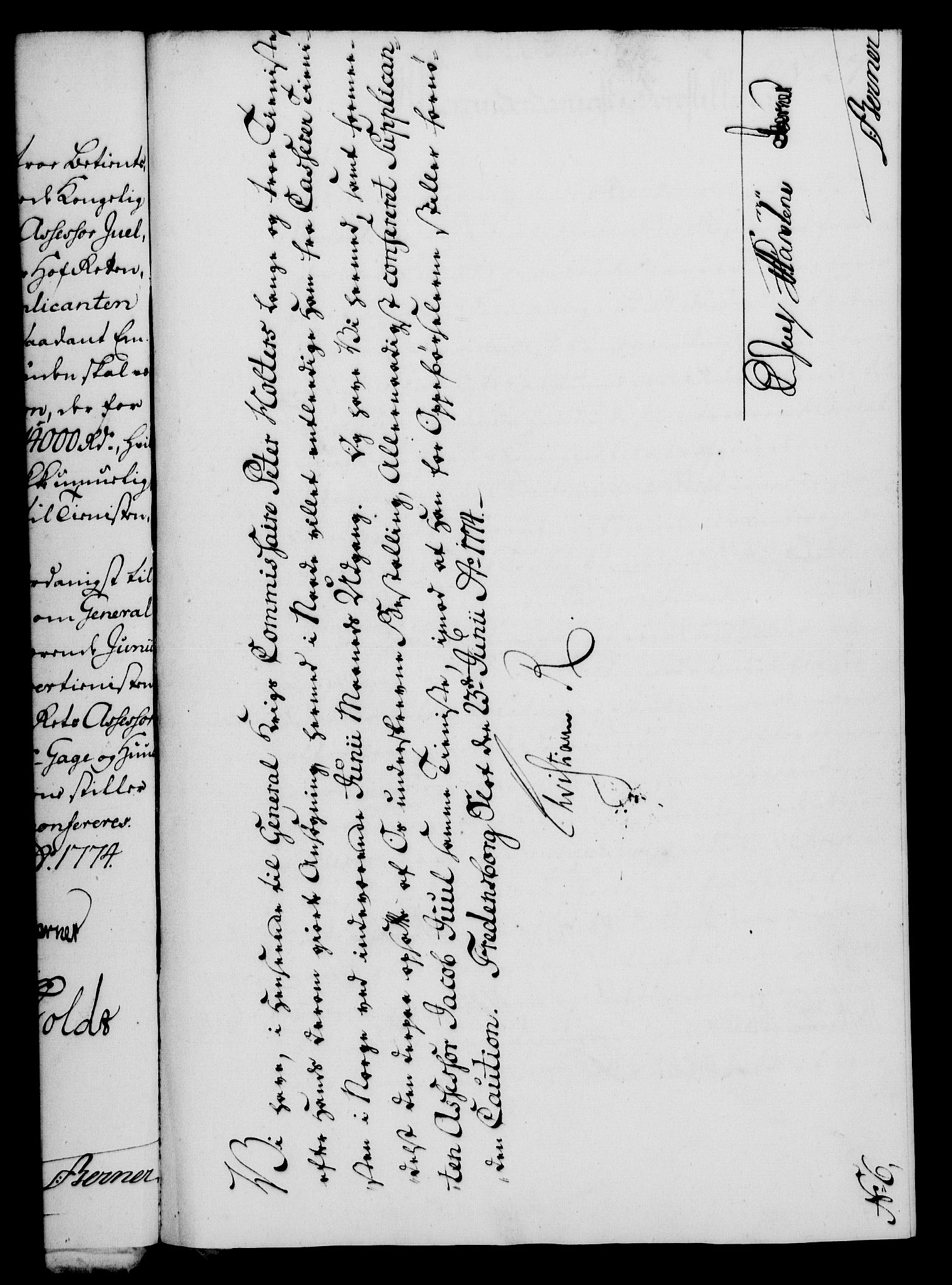 Rentekammeret, Kammerkanselliet, RA/EA-3111/G/Gf/Gfa/L0056: Norsk relasjons- og resolusjonsprotokoll (merket RK 52.56), 1774, s. 120