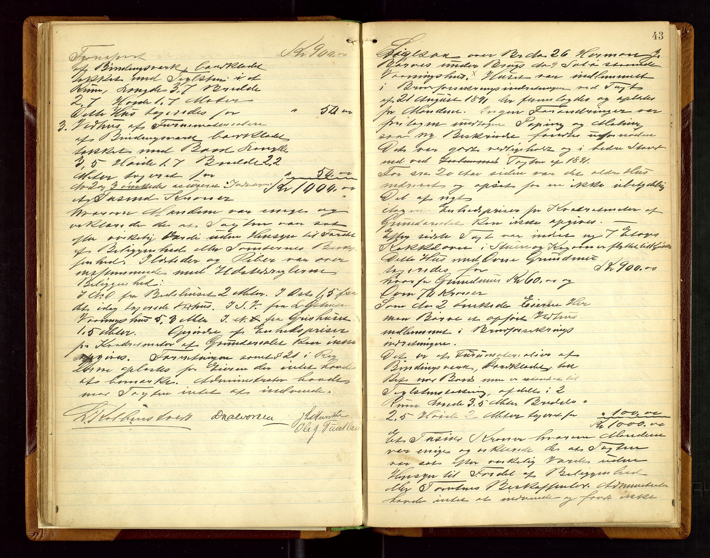 Hjelmeland lensmannskontor, AV/SAST-A-100439/Goa/L0002: Branntakstprotokoll, 1892-1943, s. 42b-43a