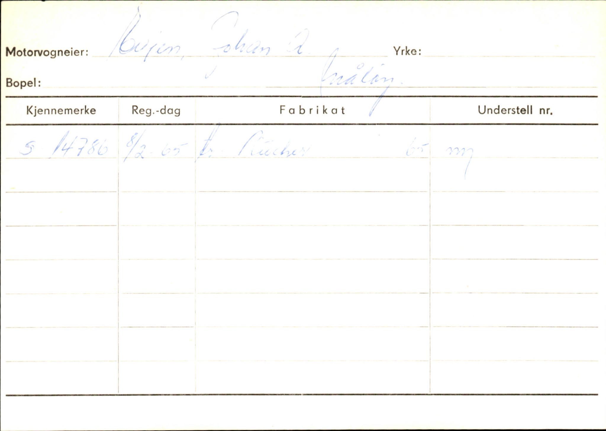 Statens vegvesen, Sogn og Fjordane vegkontor, SAB/A-5301/4/F/L0144: Registerkort Vågsøy A-R, 1945-1975, s. 503