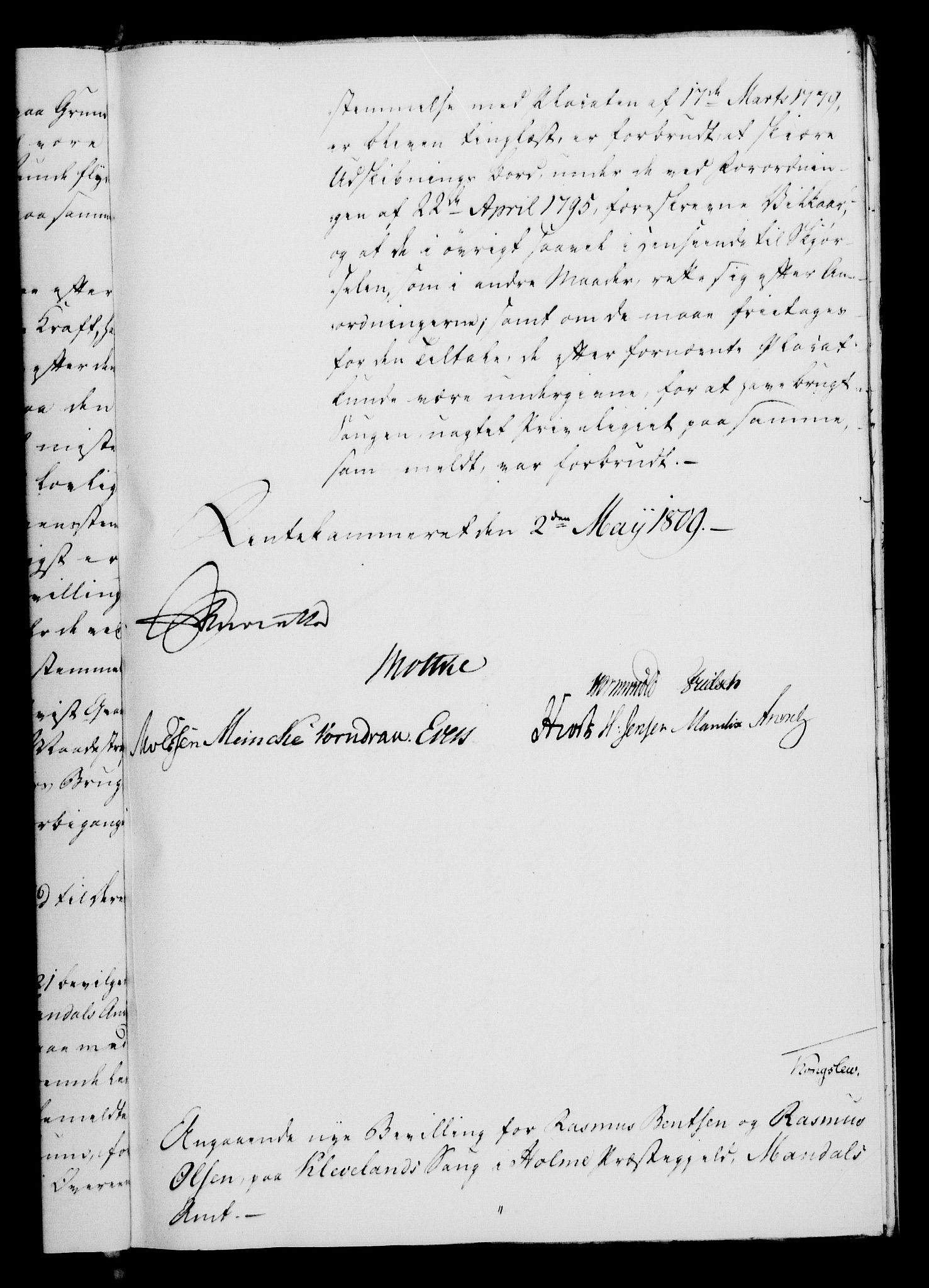Rentekammeret, Kammerkanselliet, AV/RA-EA-3111/G/Gf/Gfa/L0091: Norsk relasjons- og resolusjonsprotokoll (merket RK 52.91), 1809, s. 206