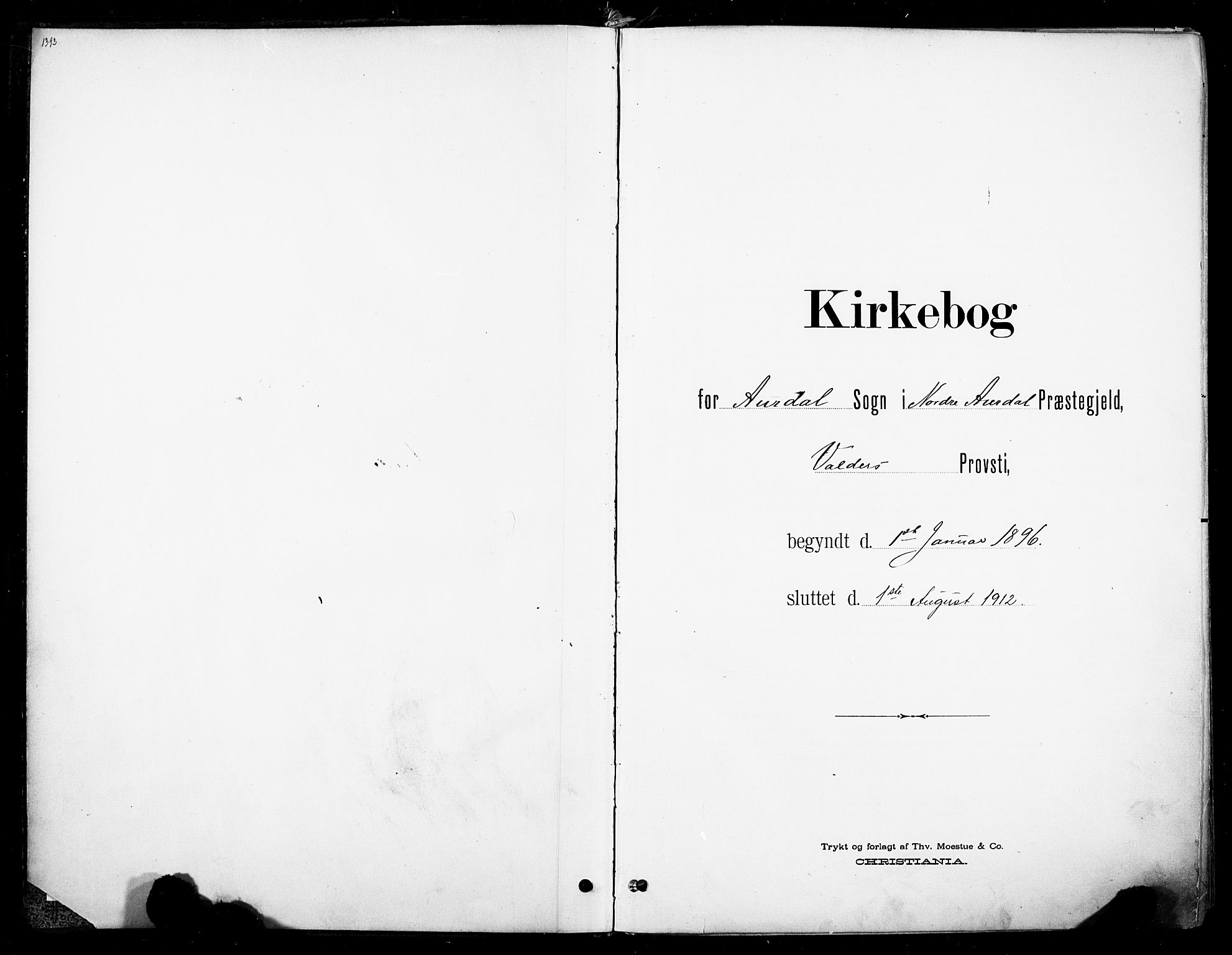 Nord-Aurdal prestekontor, SAH/PREST-132/H/Ha/Haa/L0014: Ministerialbok nr. 14, 1896-1912