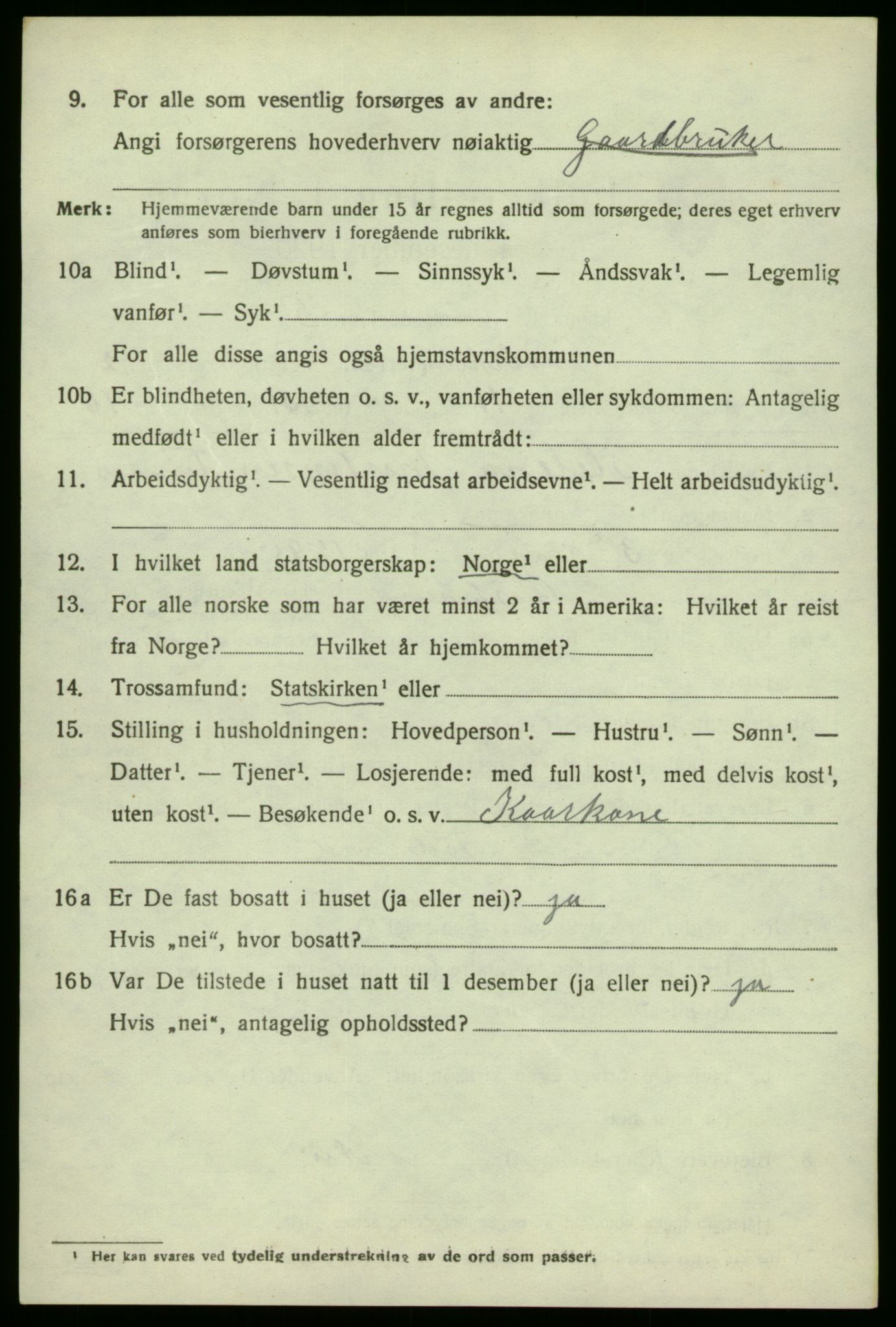 SAB, Folketelling 1920 for 1264 Austrheim herred, 1920, s. 1403