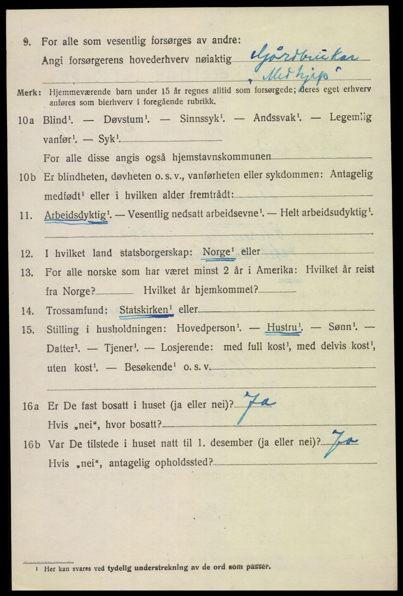 SAK, Folketelling 1920 for 0935 Iveland herred, 1920, s. 970