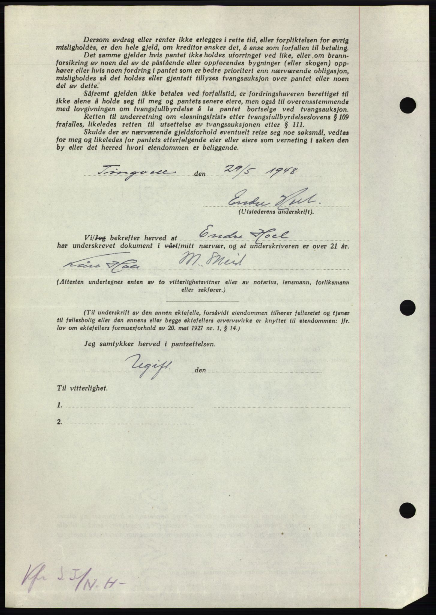 Nordmøre sorenskriveri, AV/SAT-A-4132/1/2/2Ca: Pantebok nr. B98, 1948-1948, Dagboknr: 1646/1948